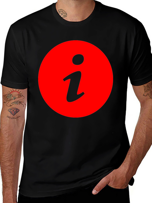 Info Graphic Mens Black T-Shirt