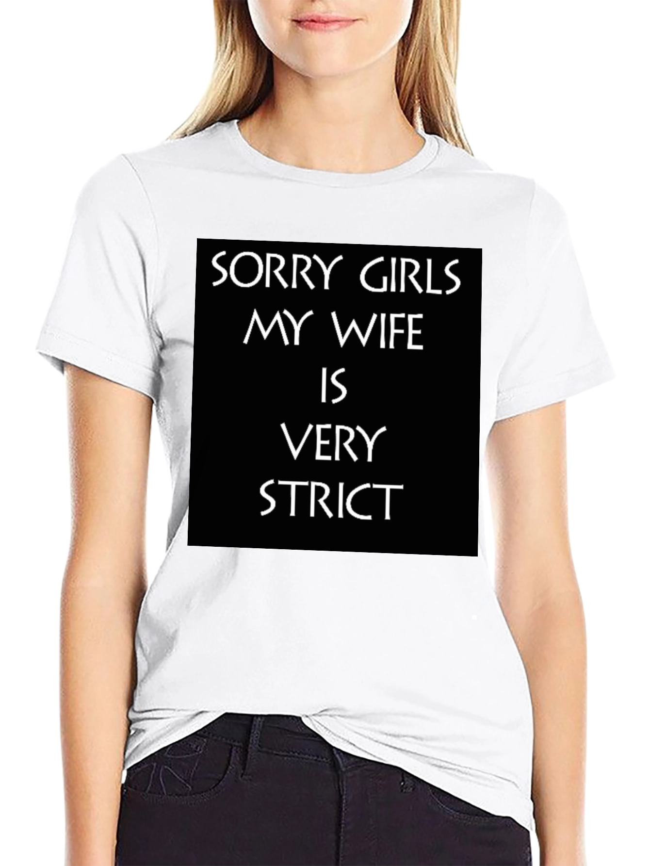 Humorous Strict Wife Graphic Tee