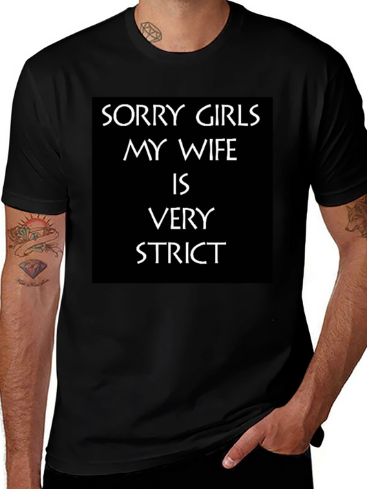 Humorous Strict Wife Graphic Tee