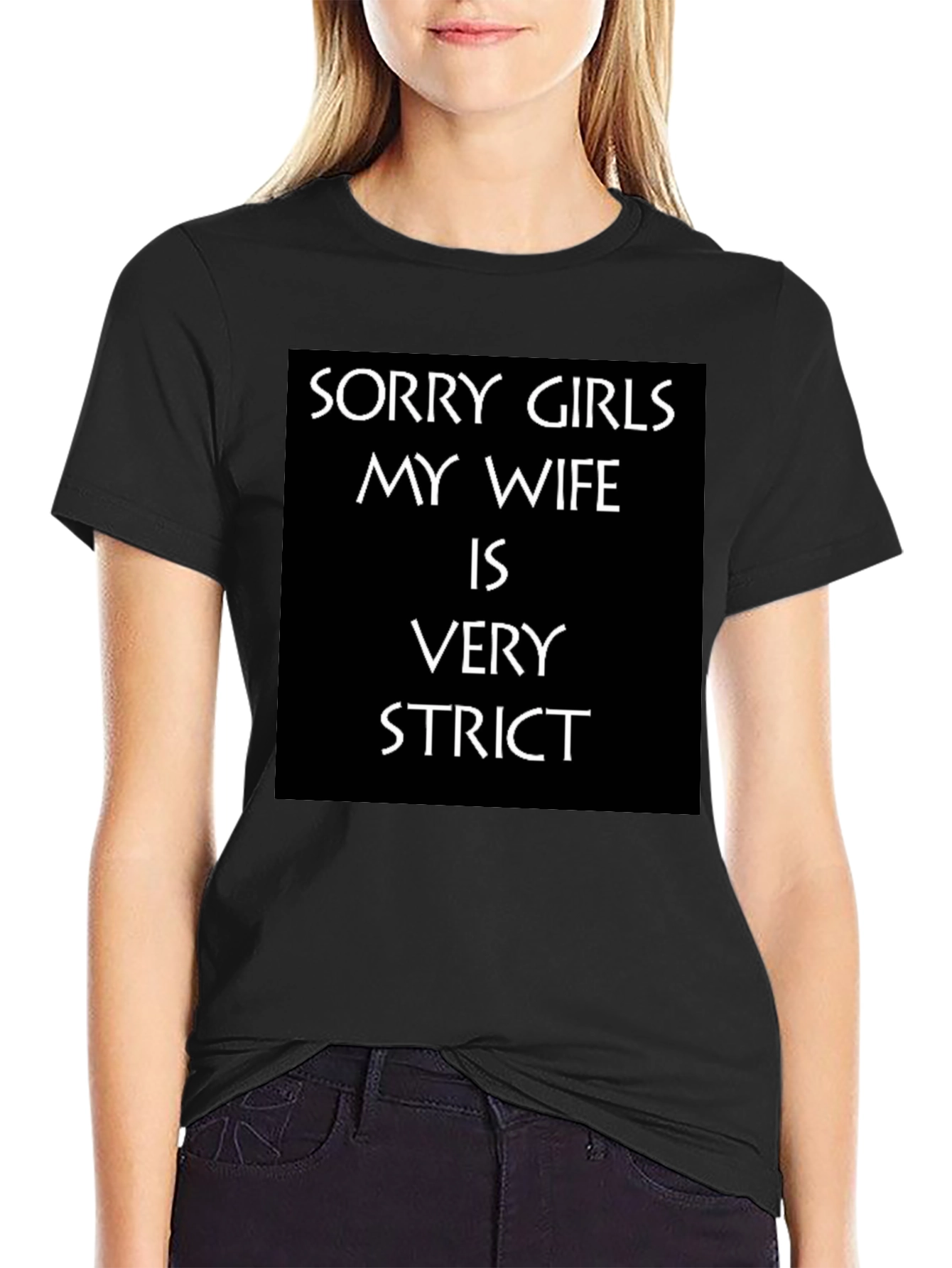 Humorous Strict Wife Graphic Tee