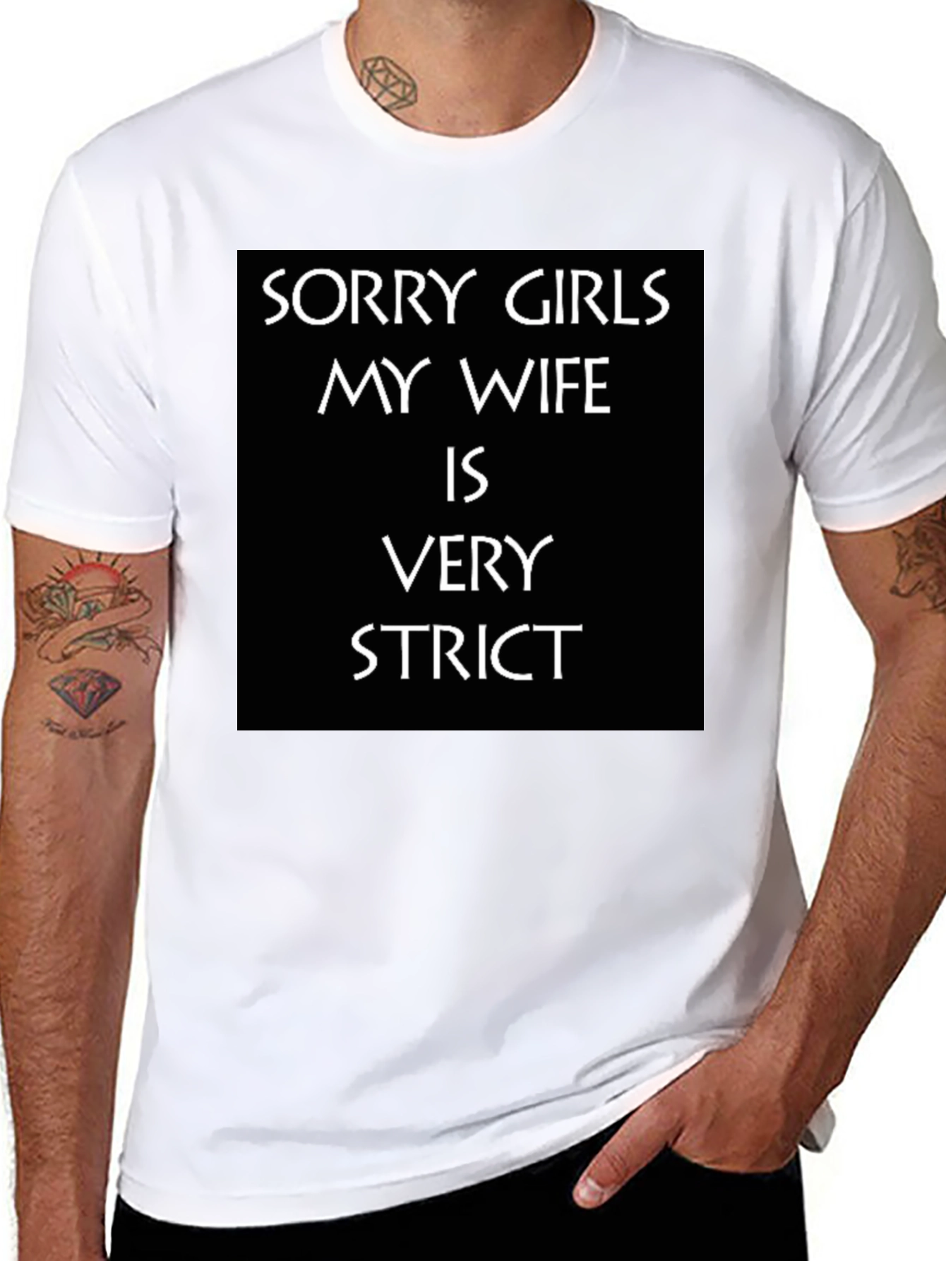 Humorous Strict Wife Graphic Tee