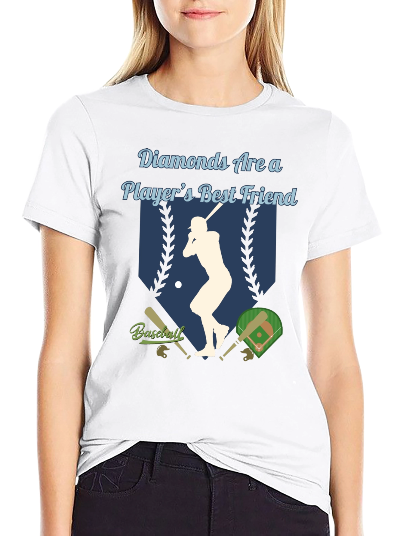 Diamonds Are a Players Best Friend Baseball T-Shirt