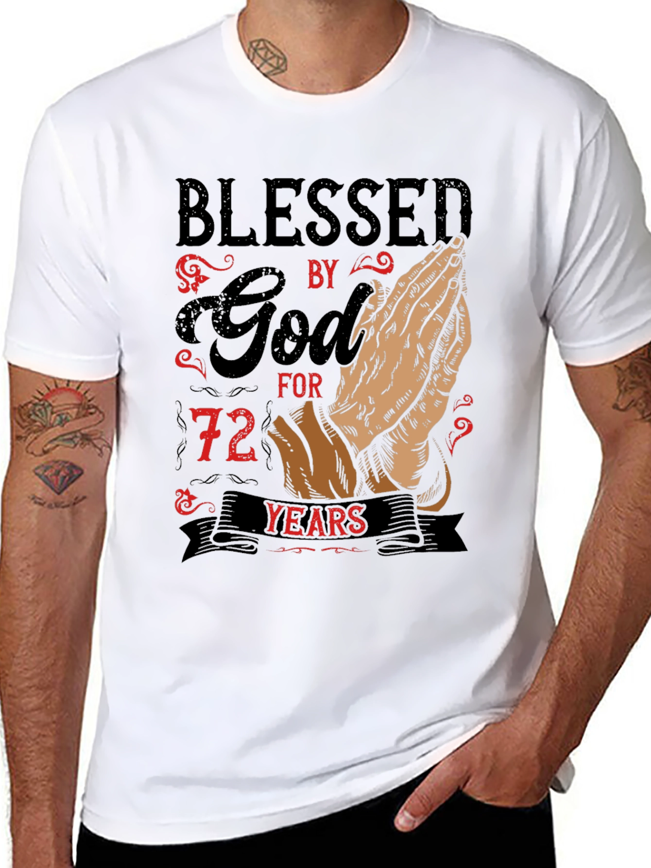 Blessed by God 72 Years T-Shirt