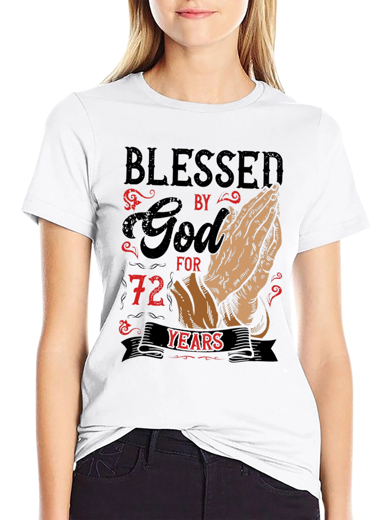 Blessed by God 72 Years T-Shirt