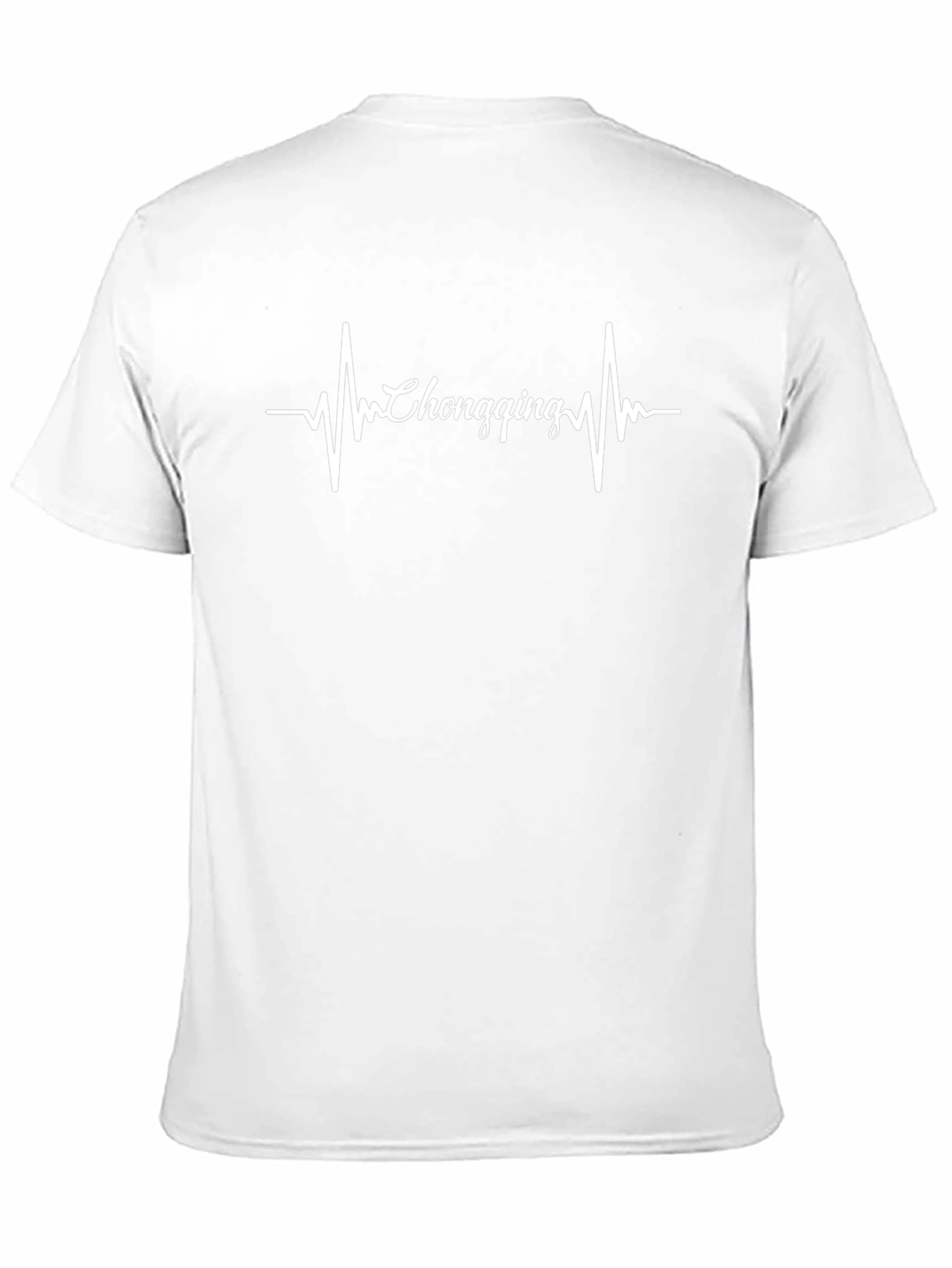 Chongqing Heartbeat T-Shirt - Black Crew Neck Tee