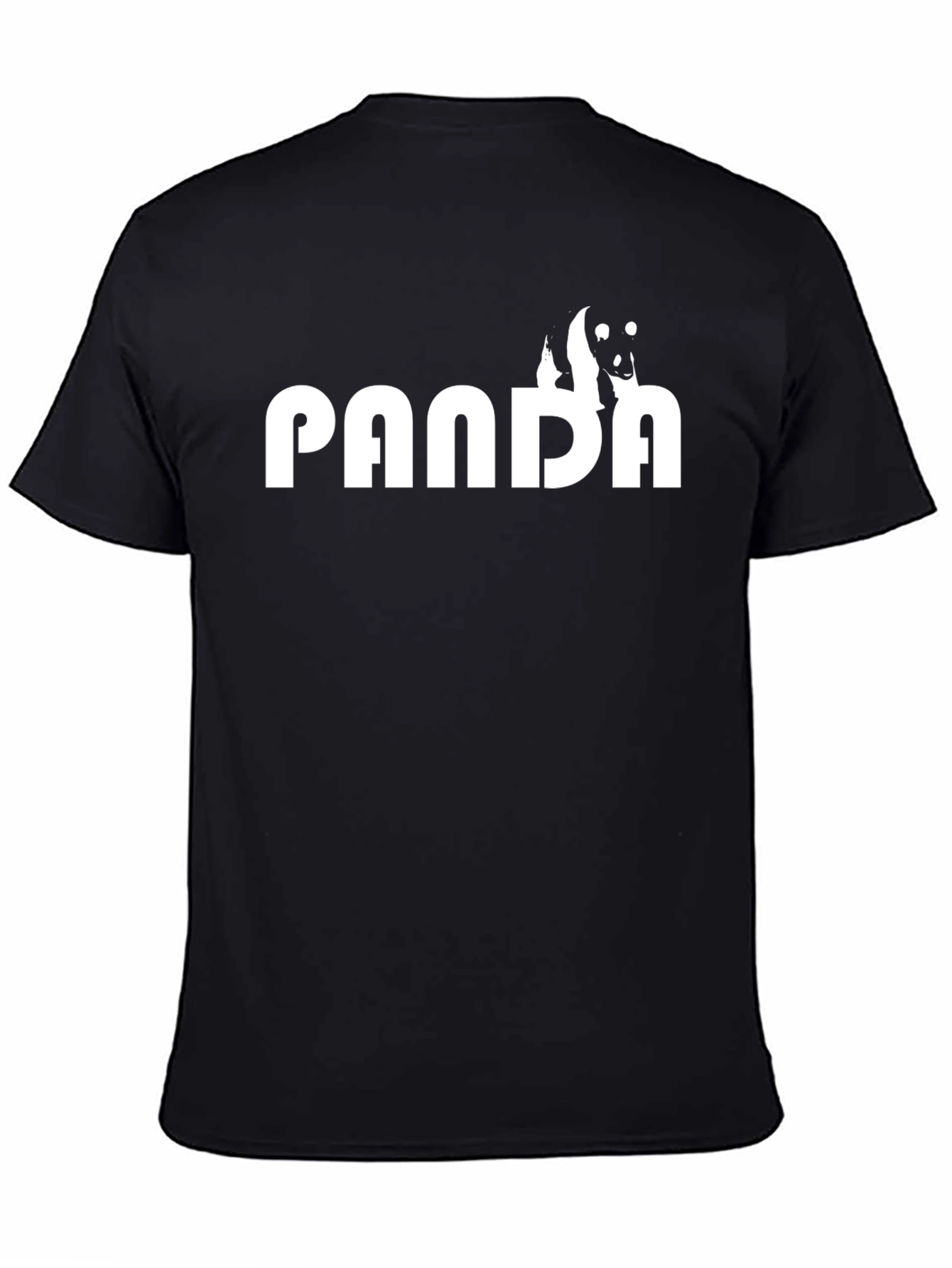 PANDA Graphic Tee - Black Cotton T-Shirt