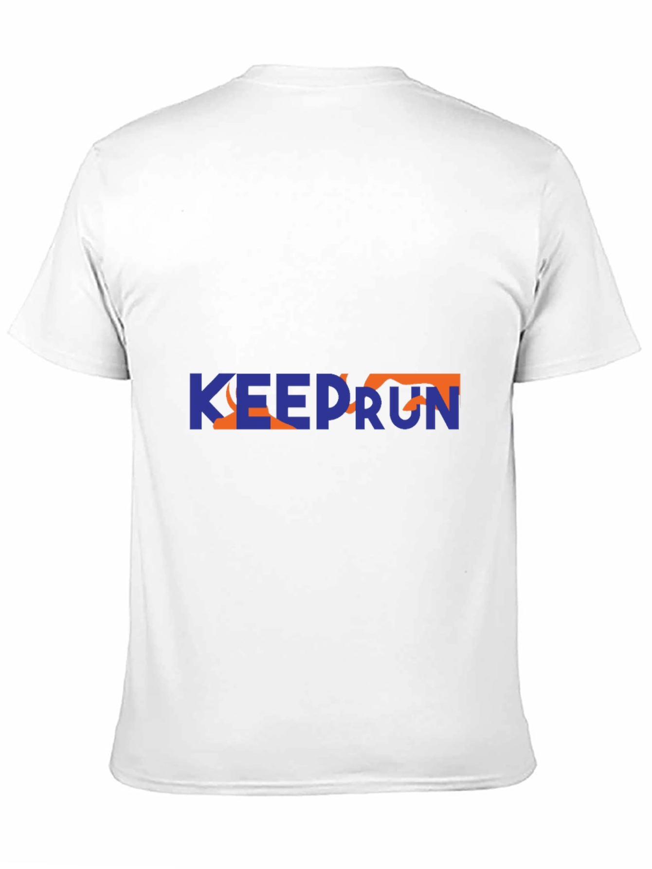Keep Run Graphic Tee - Sporty Casual Style