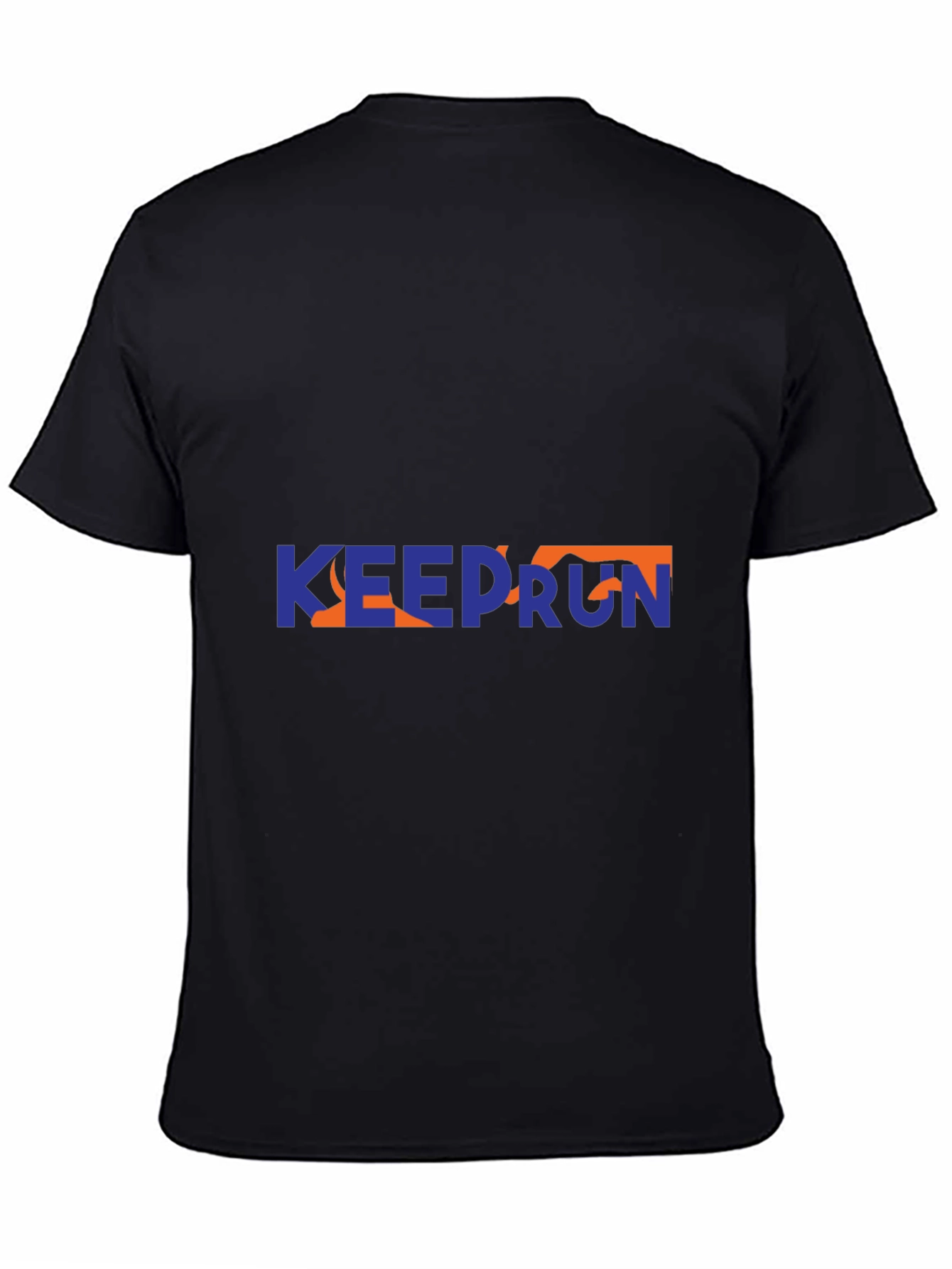 Keep Run Graphic Tee - Sporty Casual Style