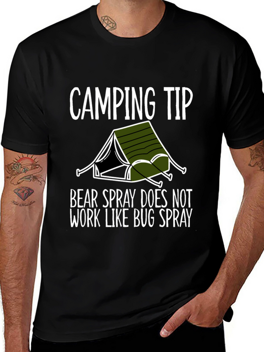 Camping Tip Bear Spray Graphic Tee