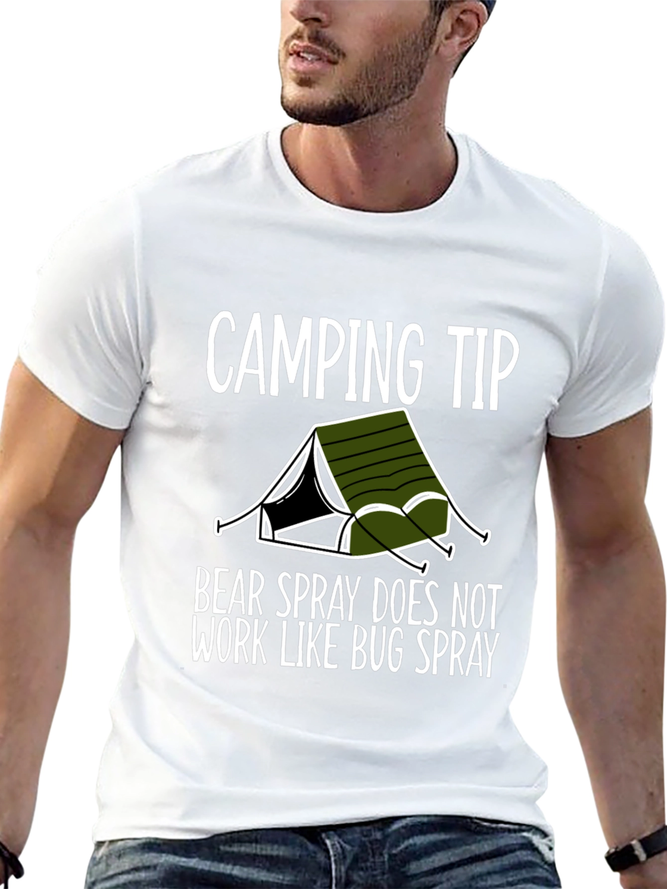 Camping Tip Bear Spray Graphic Tee