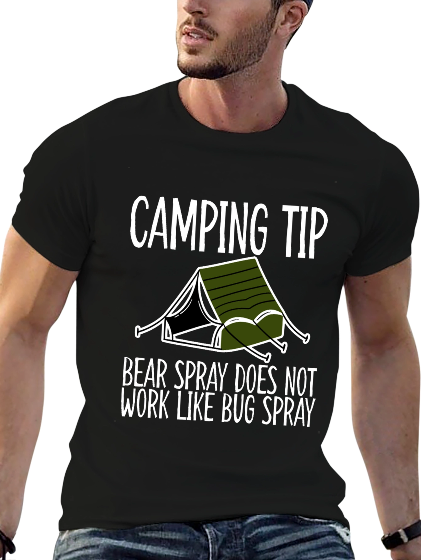 Camping Tip Bear Spray Graphic Tee