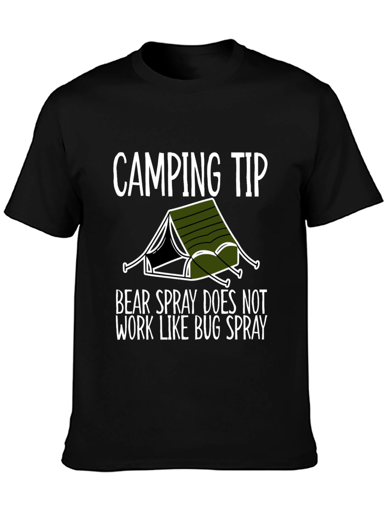 Camping Tip Bear Spray Graphic Tee