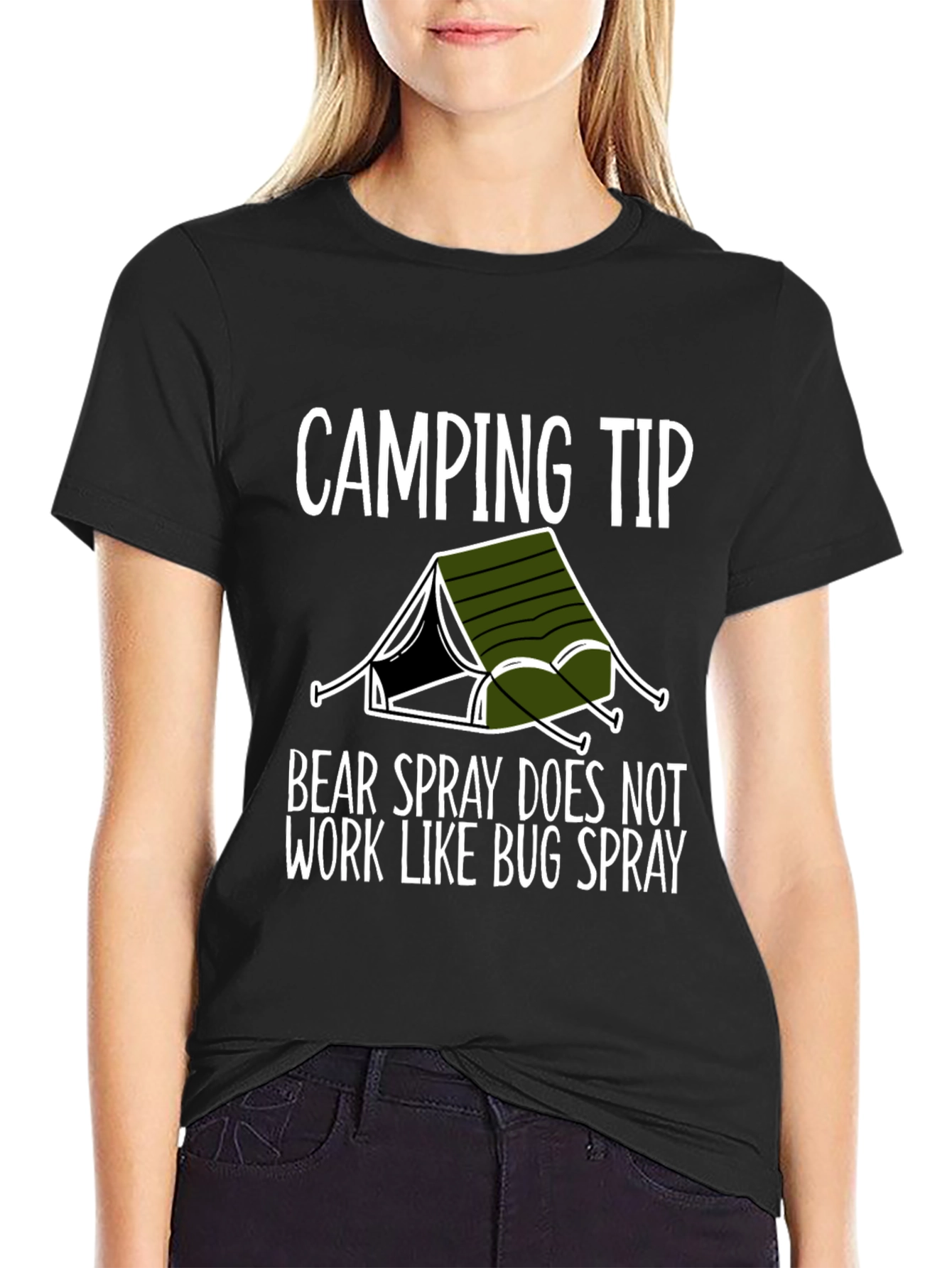 Camping Tip Bear Spray Graphic Tee