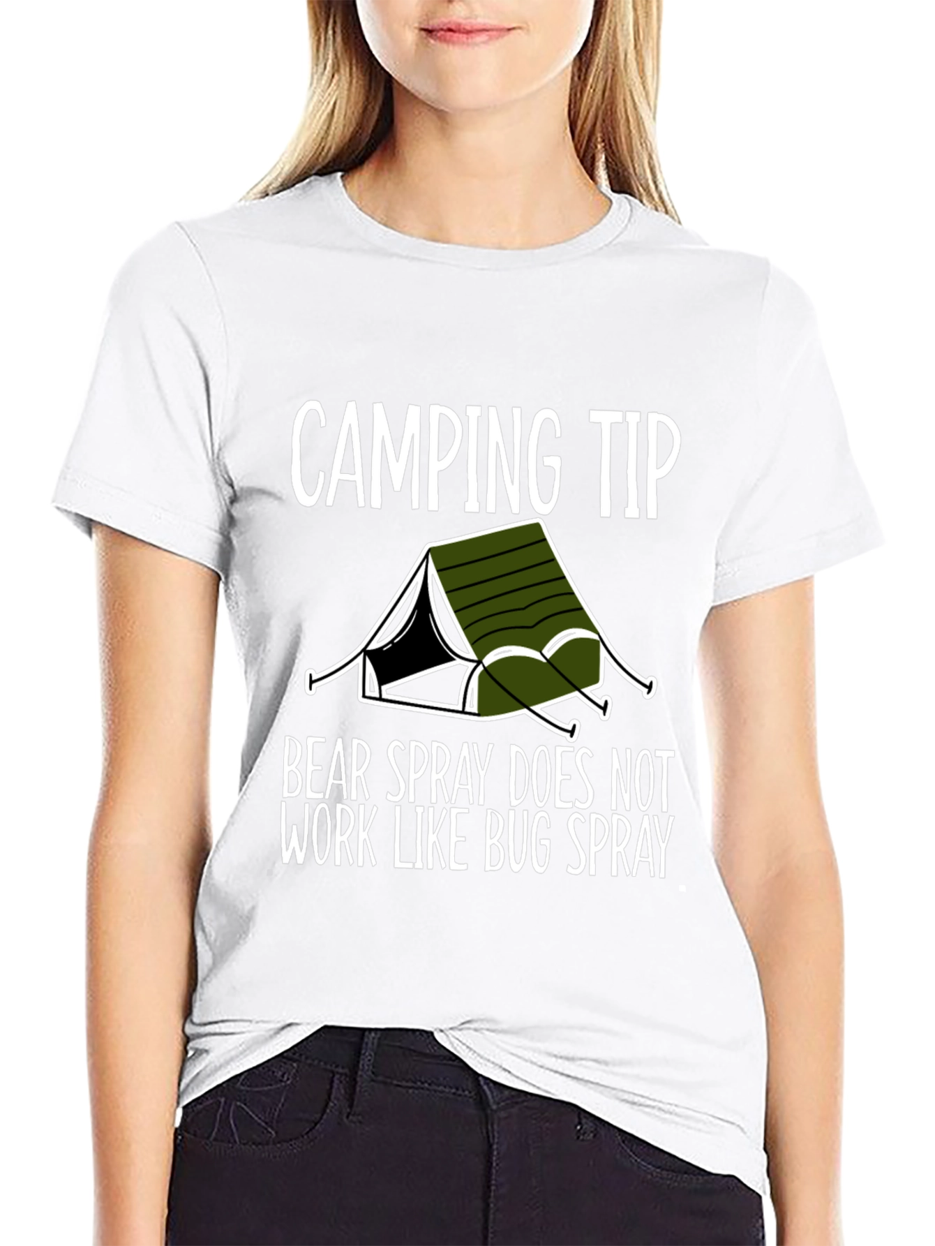 Camping Tip Bear Spray Graphic Tee