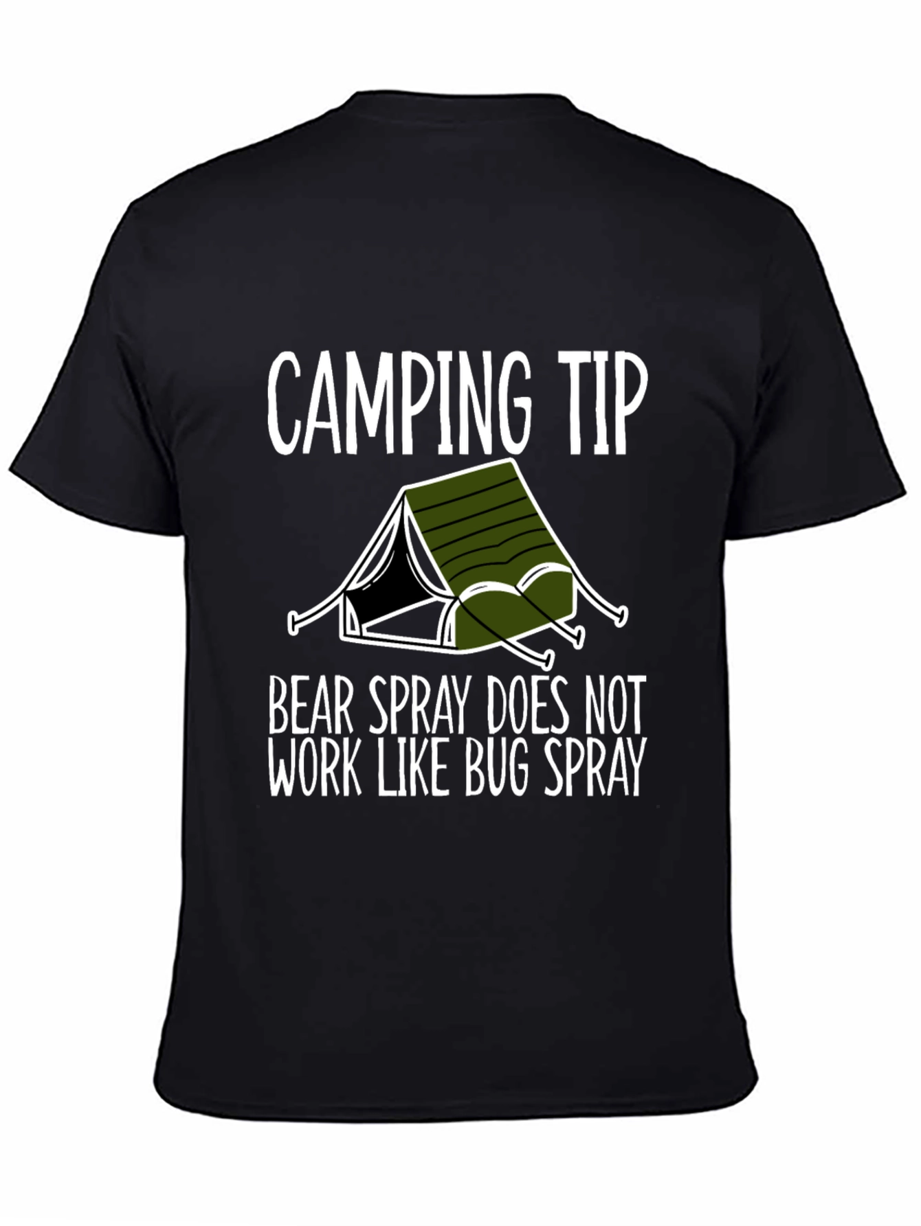 Camping Tip Bear Spray Graphic Tee