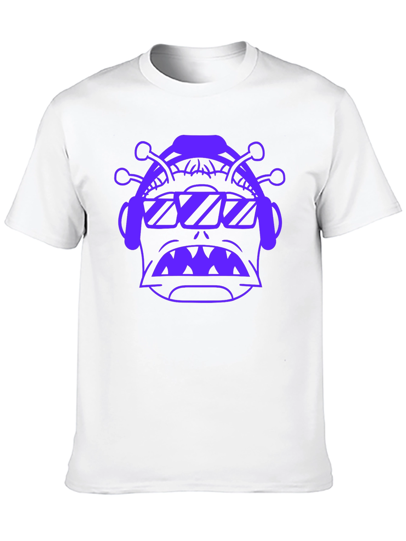 Retro Alien Graphic Black T-Shirt