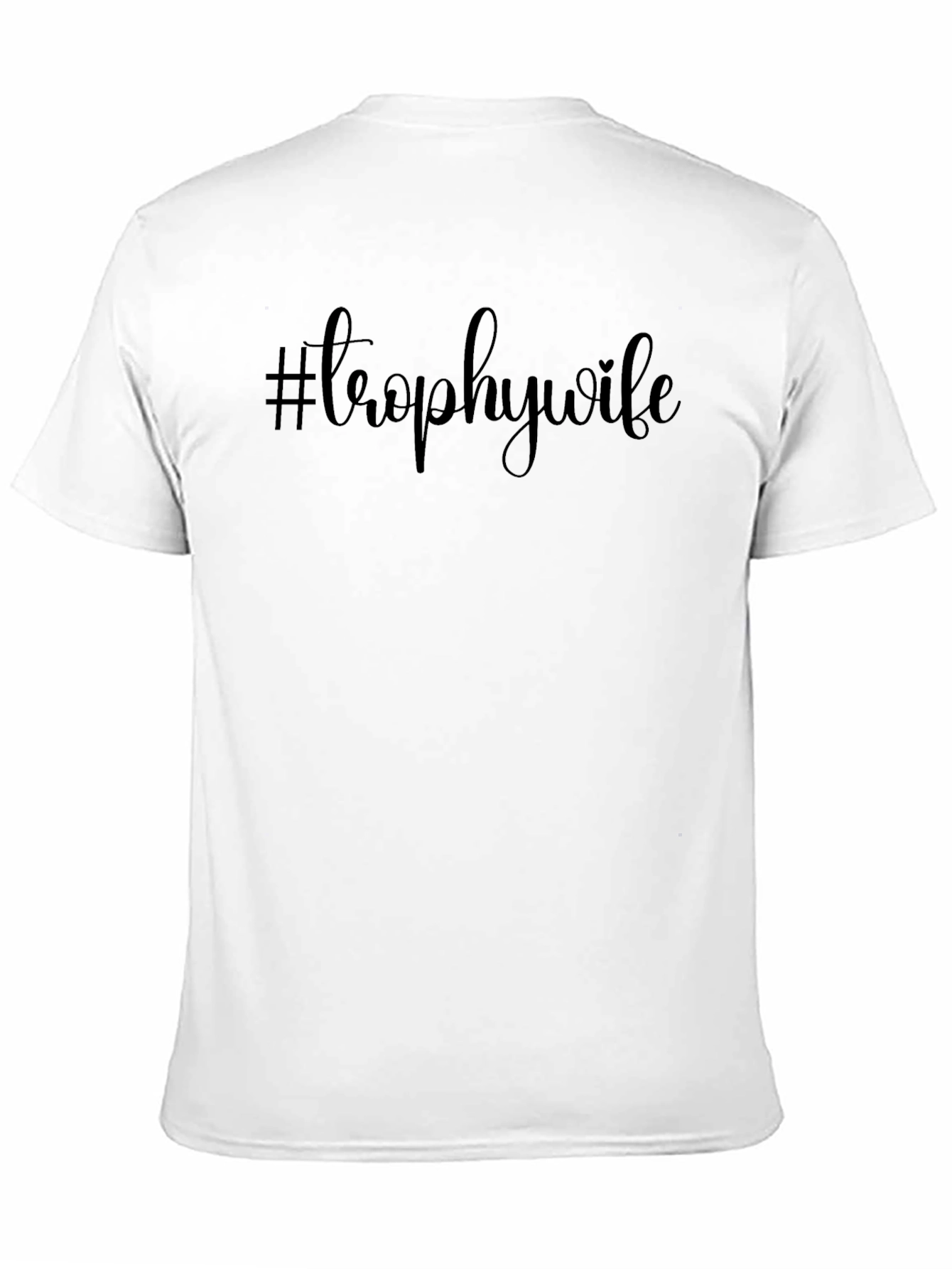 #TrophyWife Black Graphic Tee Shirt - Trendy Casual Wear