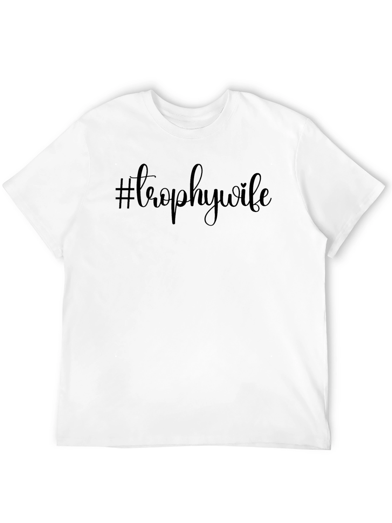 #TrophyWife Black Graphic Tee Shirt - Trendy Casual Wear