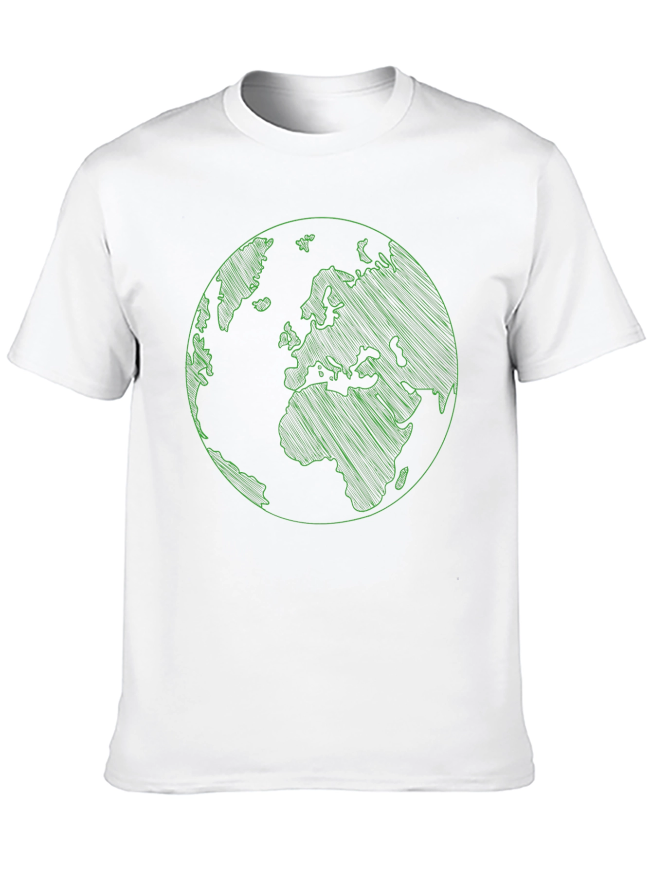 Earth Graphic Print Mens Black T-Shirt