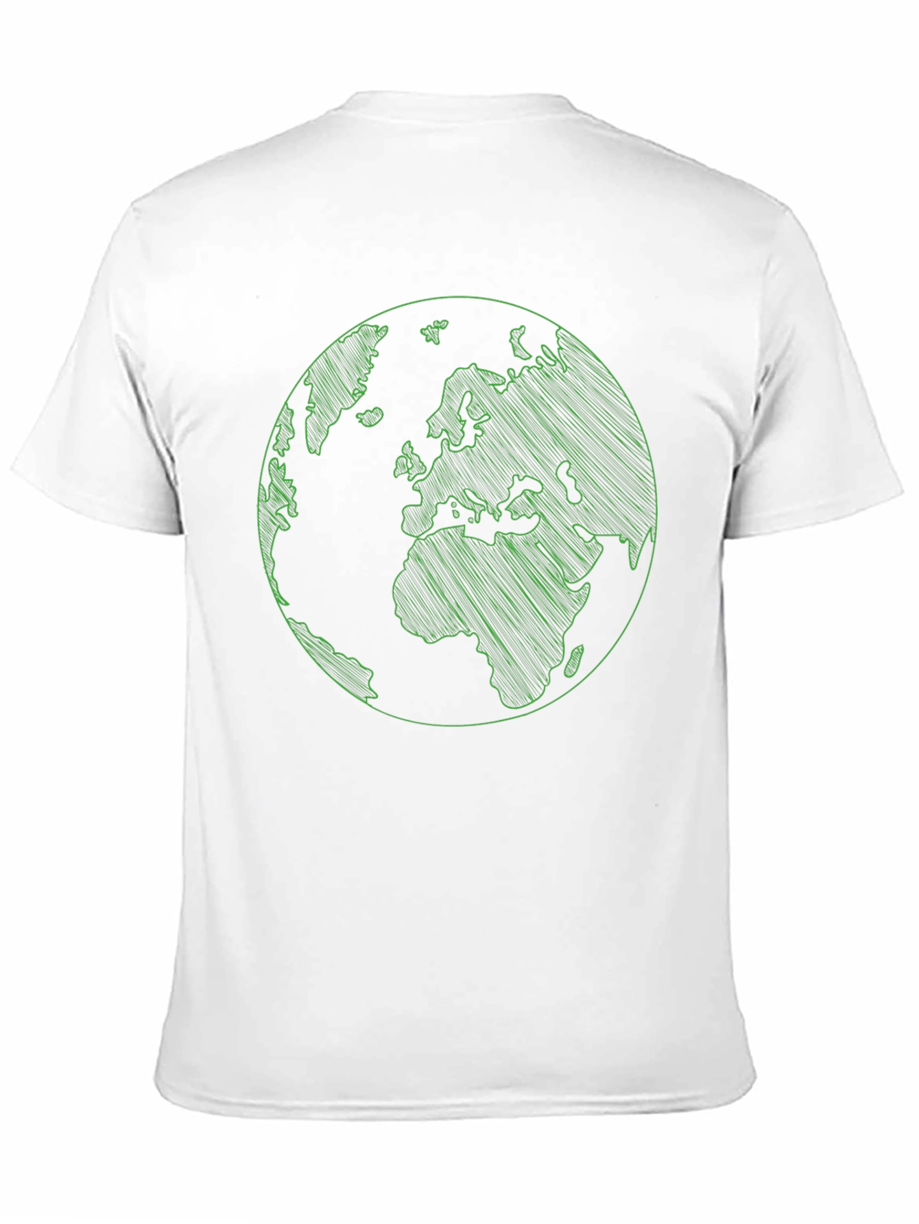 Earth Graphic Print Mens Black T-Shirt