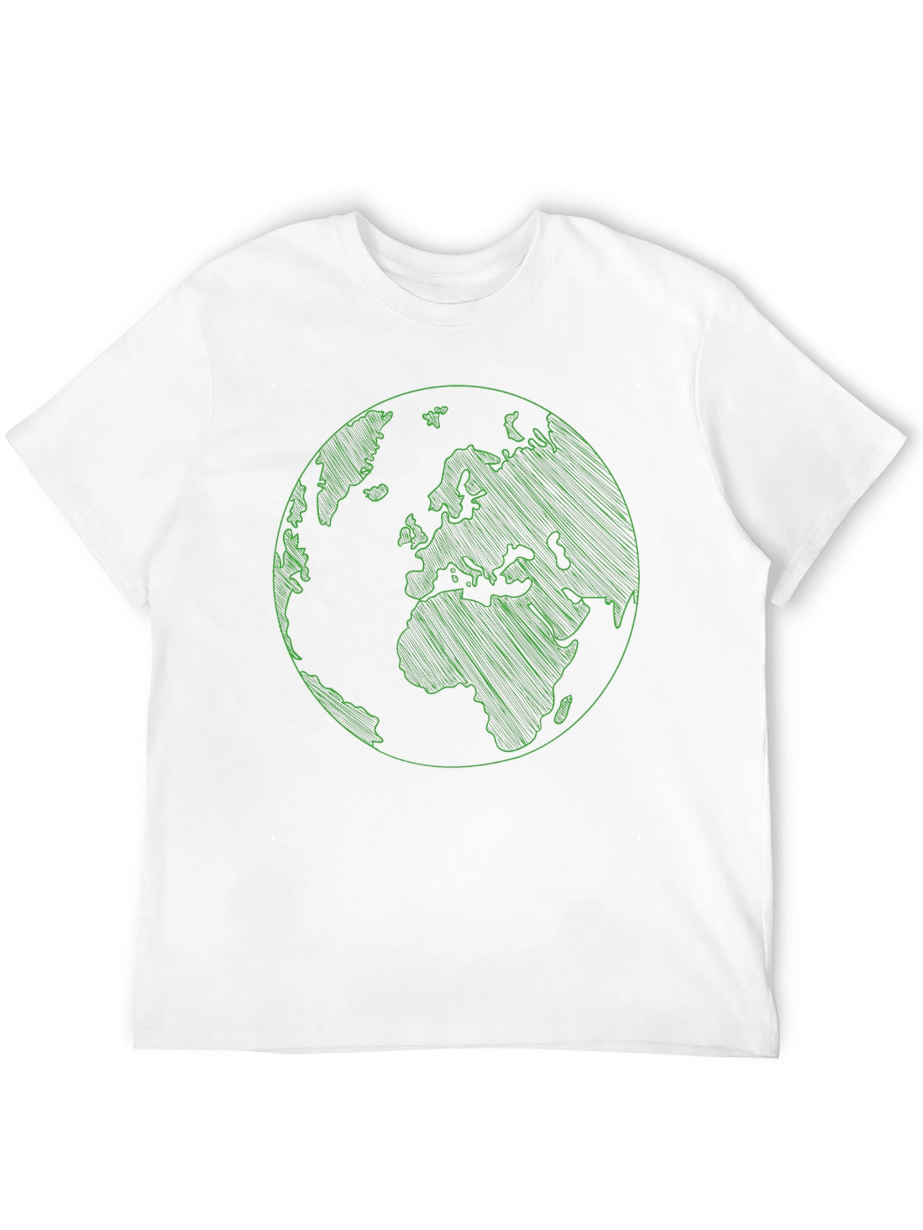 Earth Graphic Print Mens Black T-Shirt