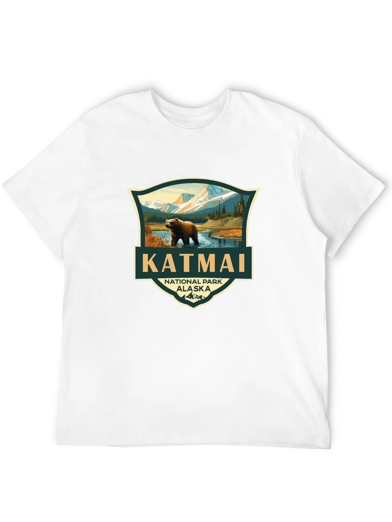 Katmai National Park Black T-Shirt