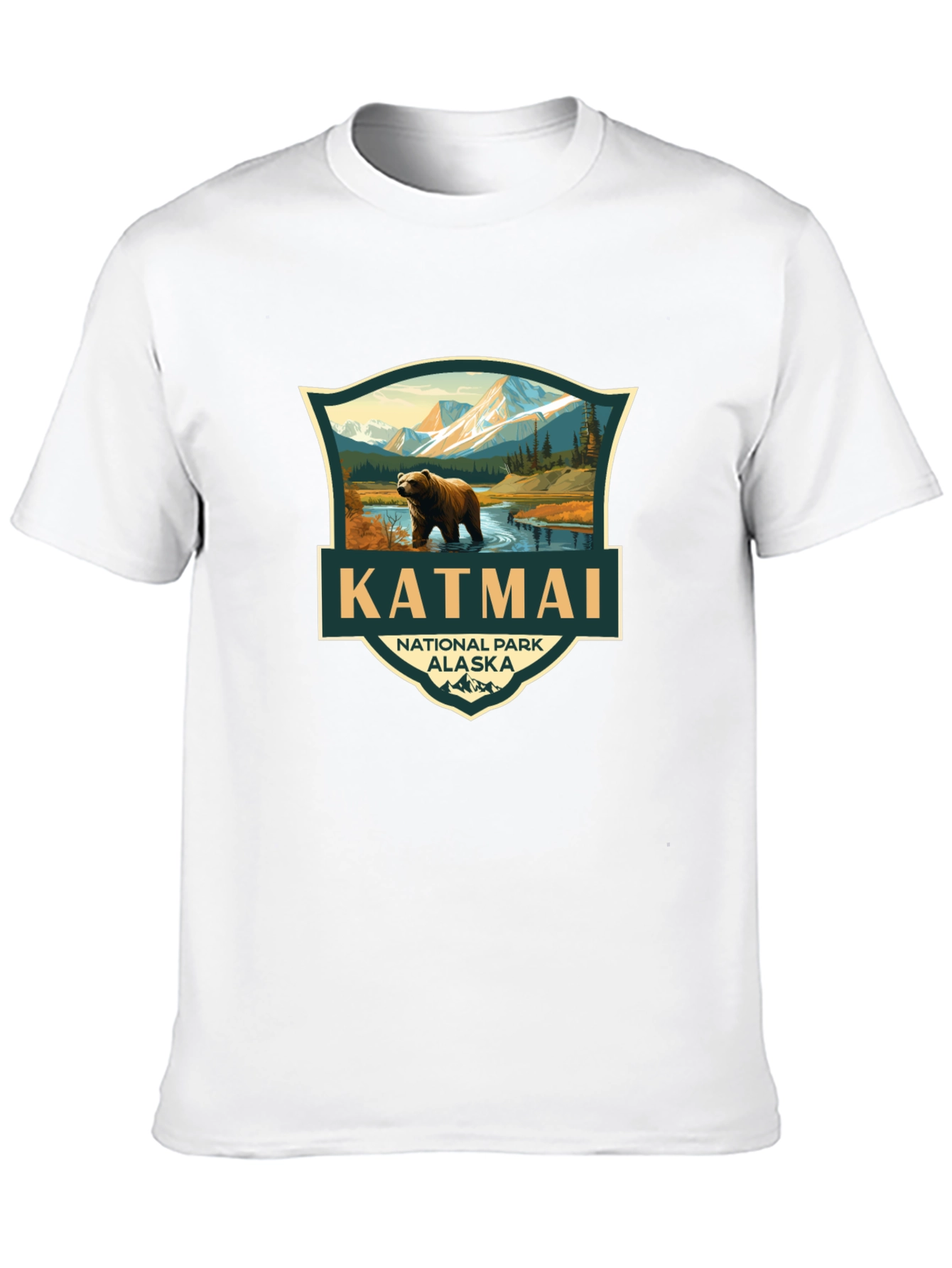 Katmai National Park Black T-Shirt