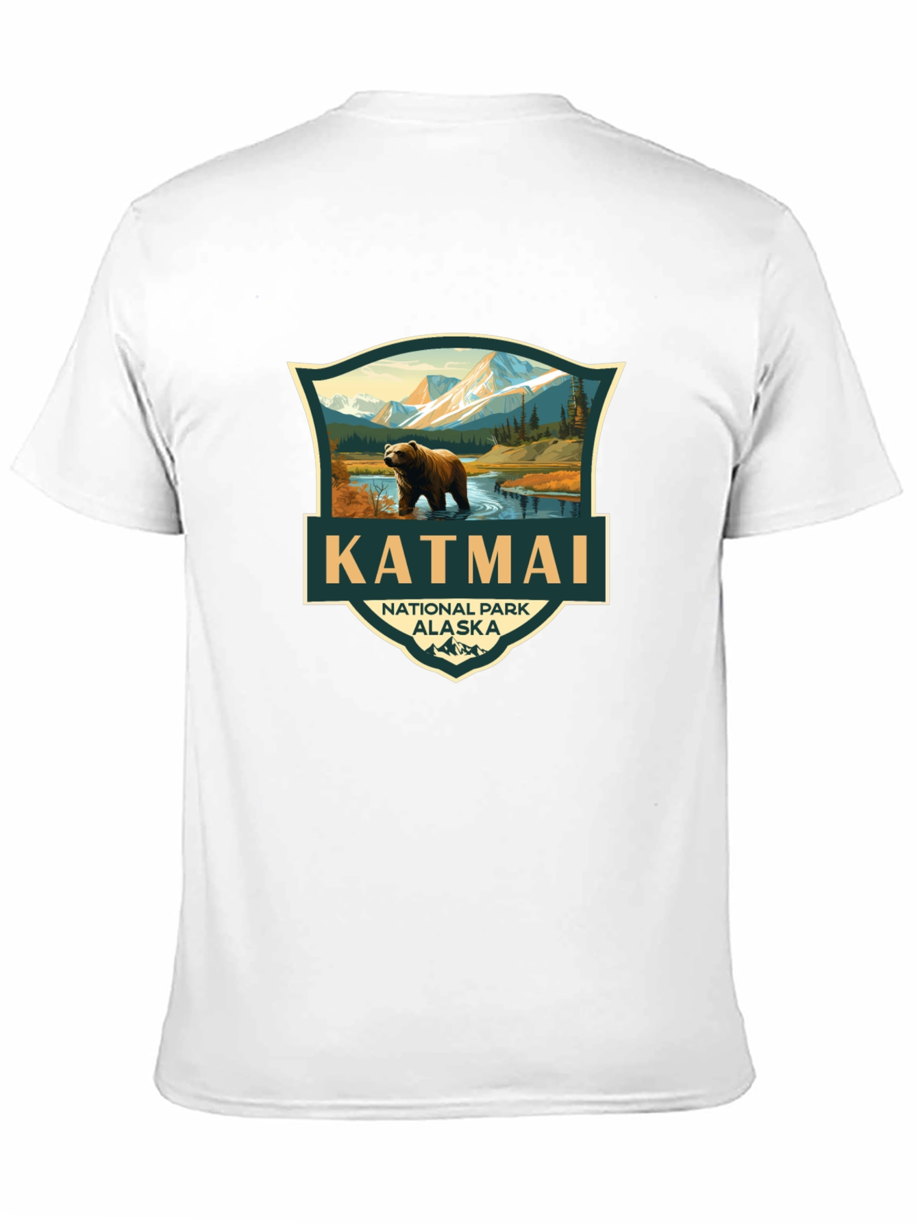 Katmai National Park Black T-Shirt