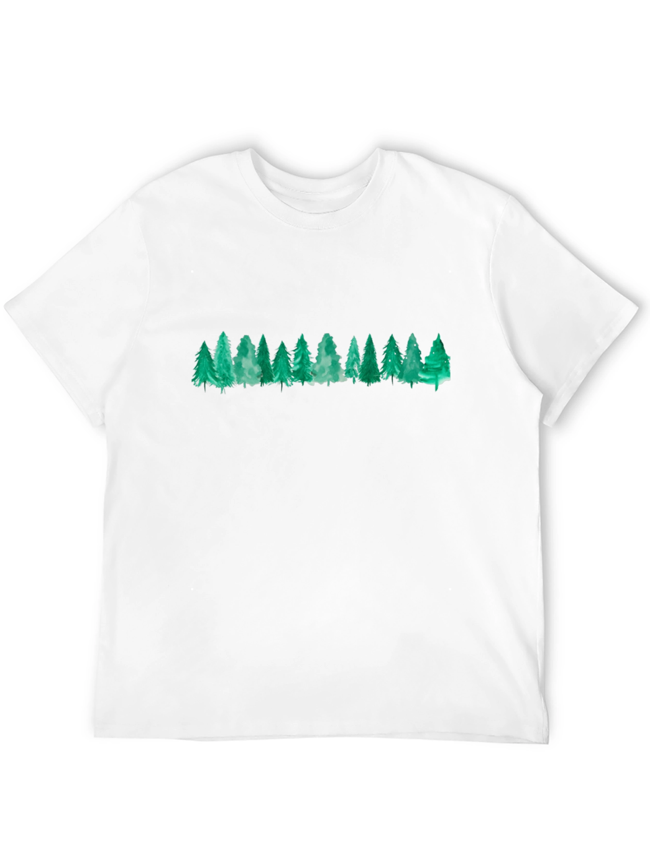 Nature-Lovers Black T-Shirt: Forest Design