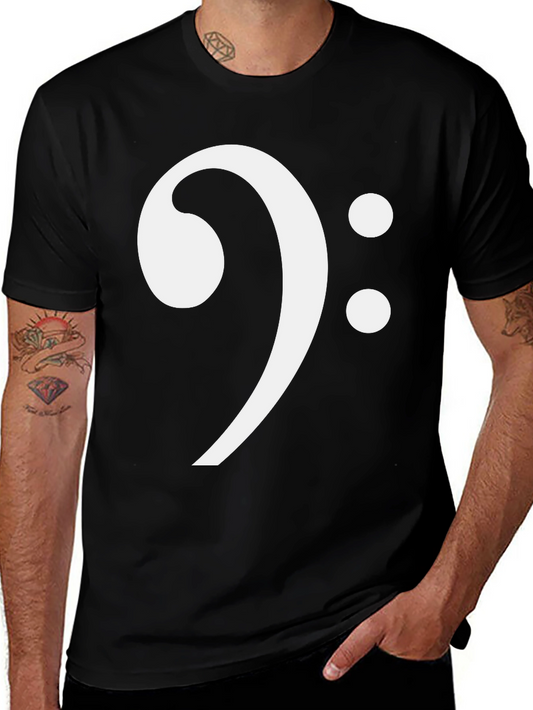 Bass Clef Black T-Shirt