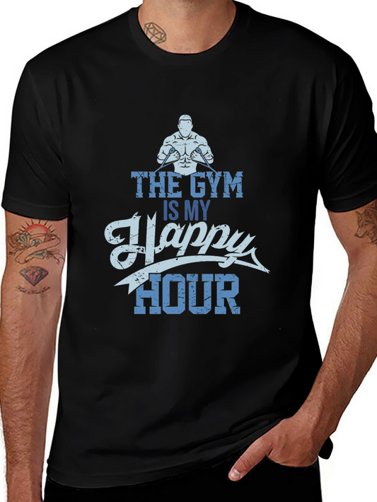 Gym is My Happy Hour T-Shirt - Workout Apparel