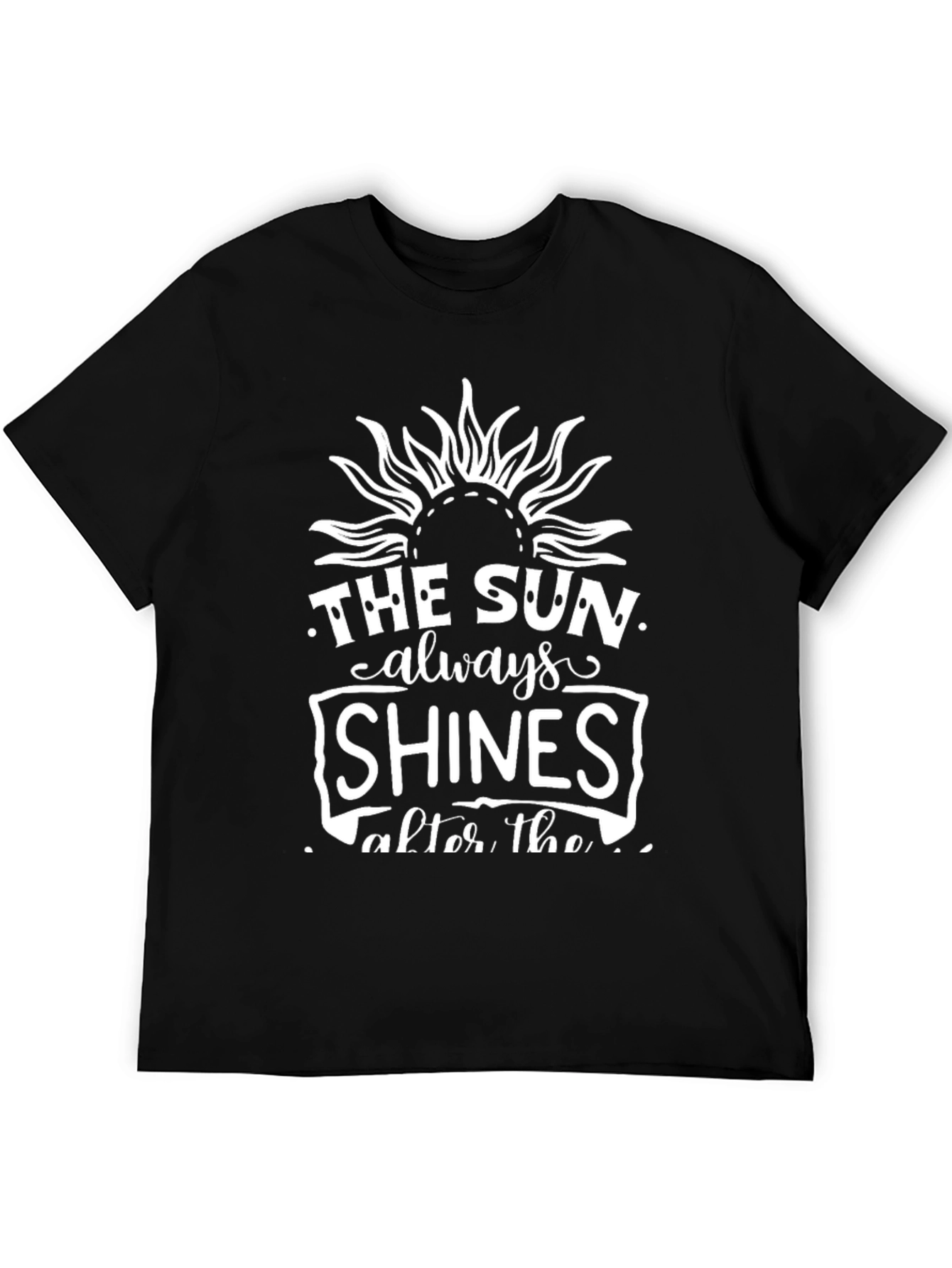 The Sun Always Shines Black Graphic Tee