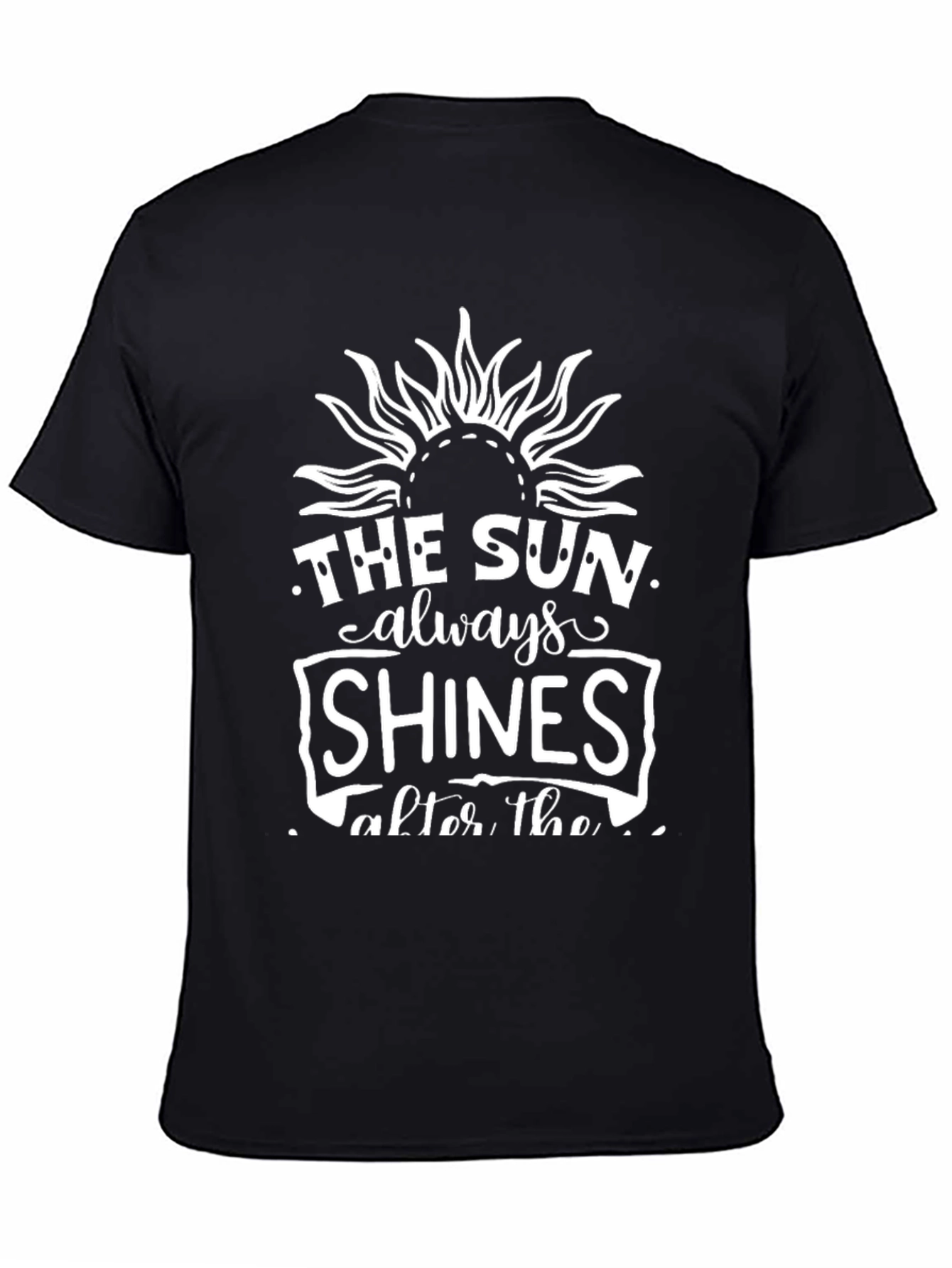 The Sun Always Shines Black Graphic Tee