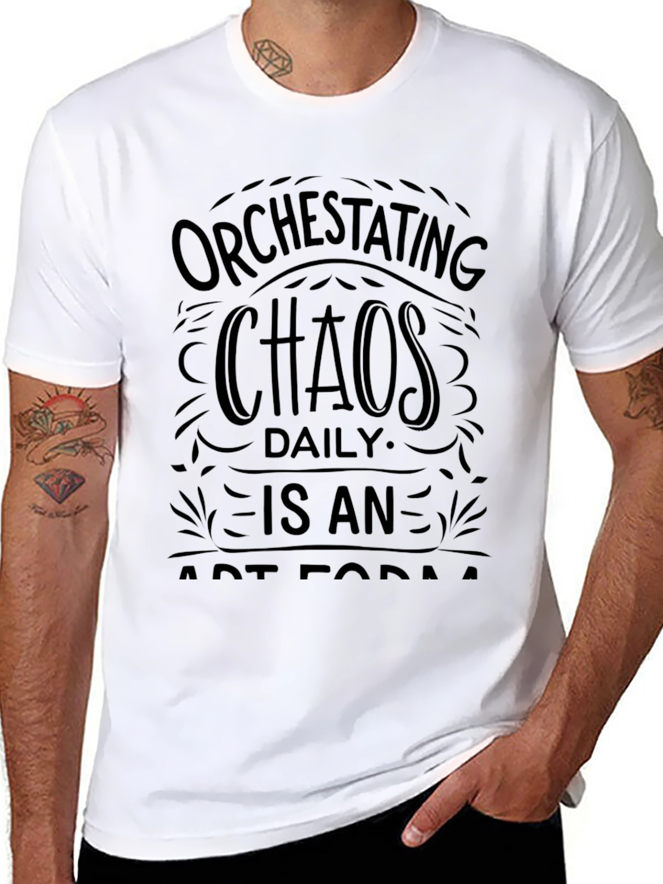 Orchestrating Chaos Daily T-Shirt - Black Graphic Tee