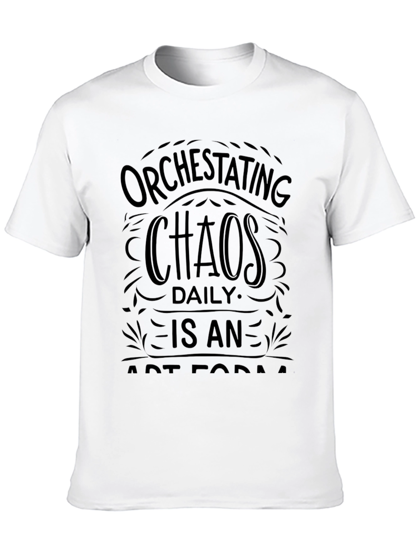 Orchestrating Chaos Daily T-Shirt - Black Graphic Tee