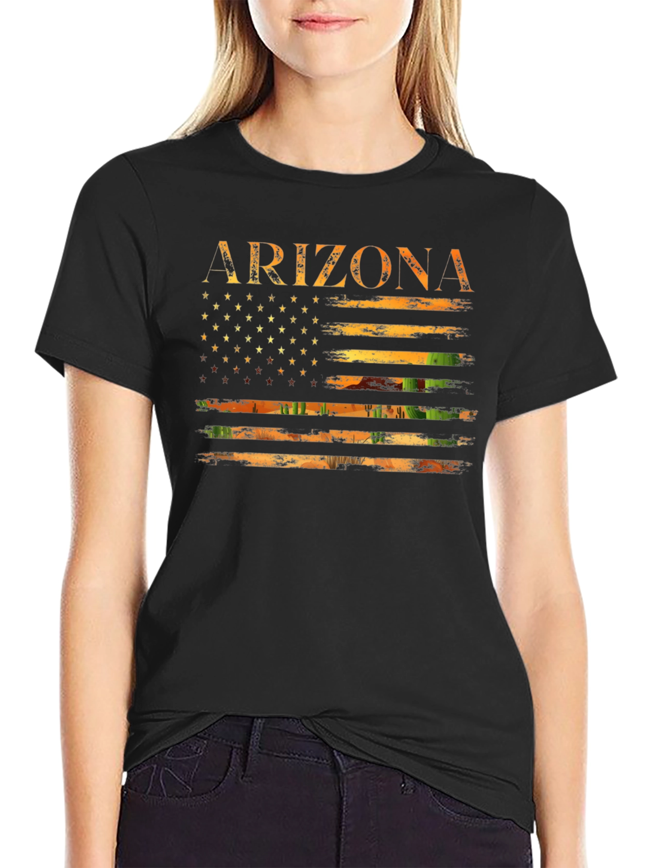 Arizona Flag Graphic Tee - USA State Pride Shirt