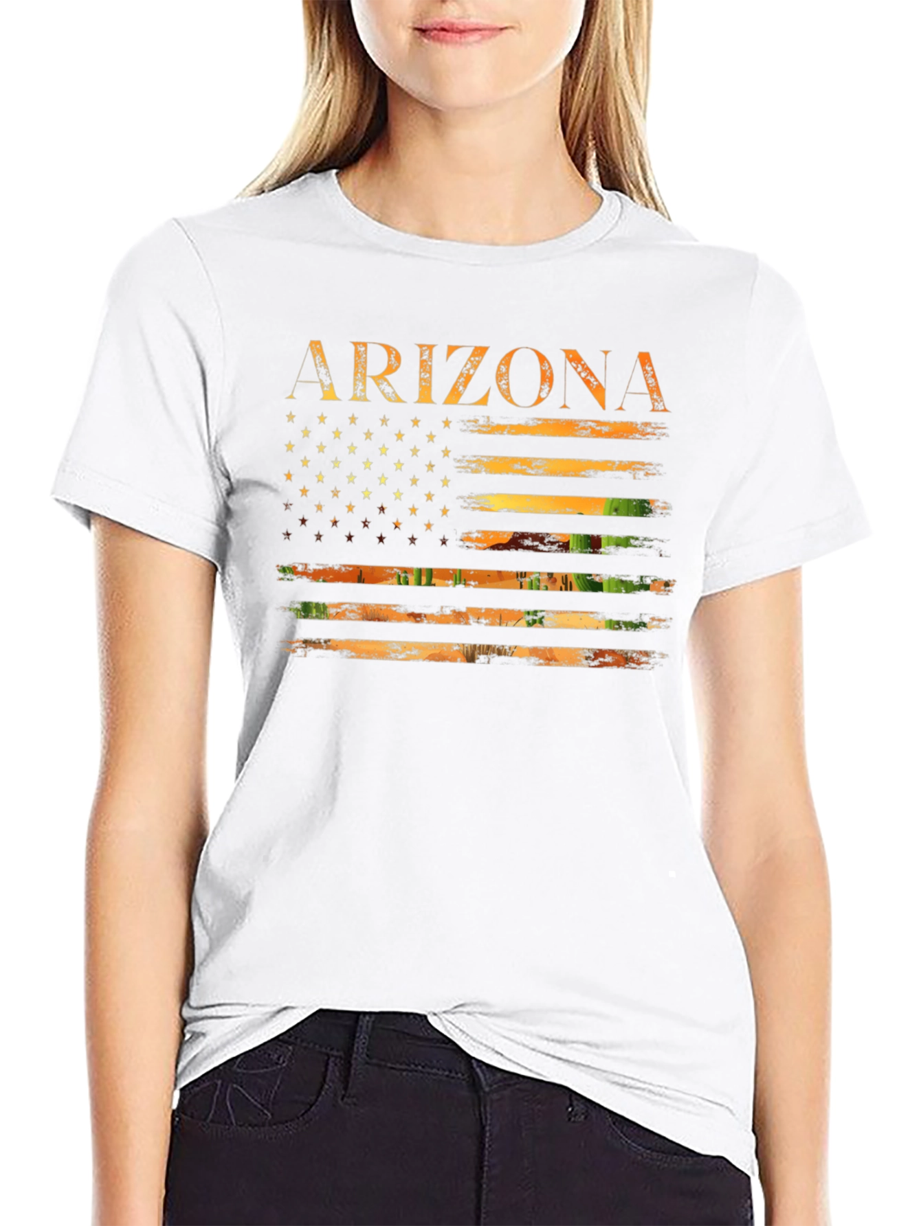 Arizona Flag Graphic Tee - USA State Pride Shirt