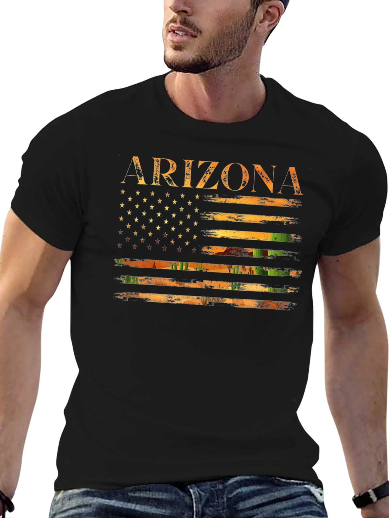 Arizona Flag Graphic Tee - USA State Pride Shirt