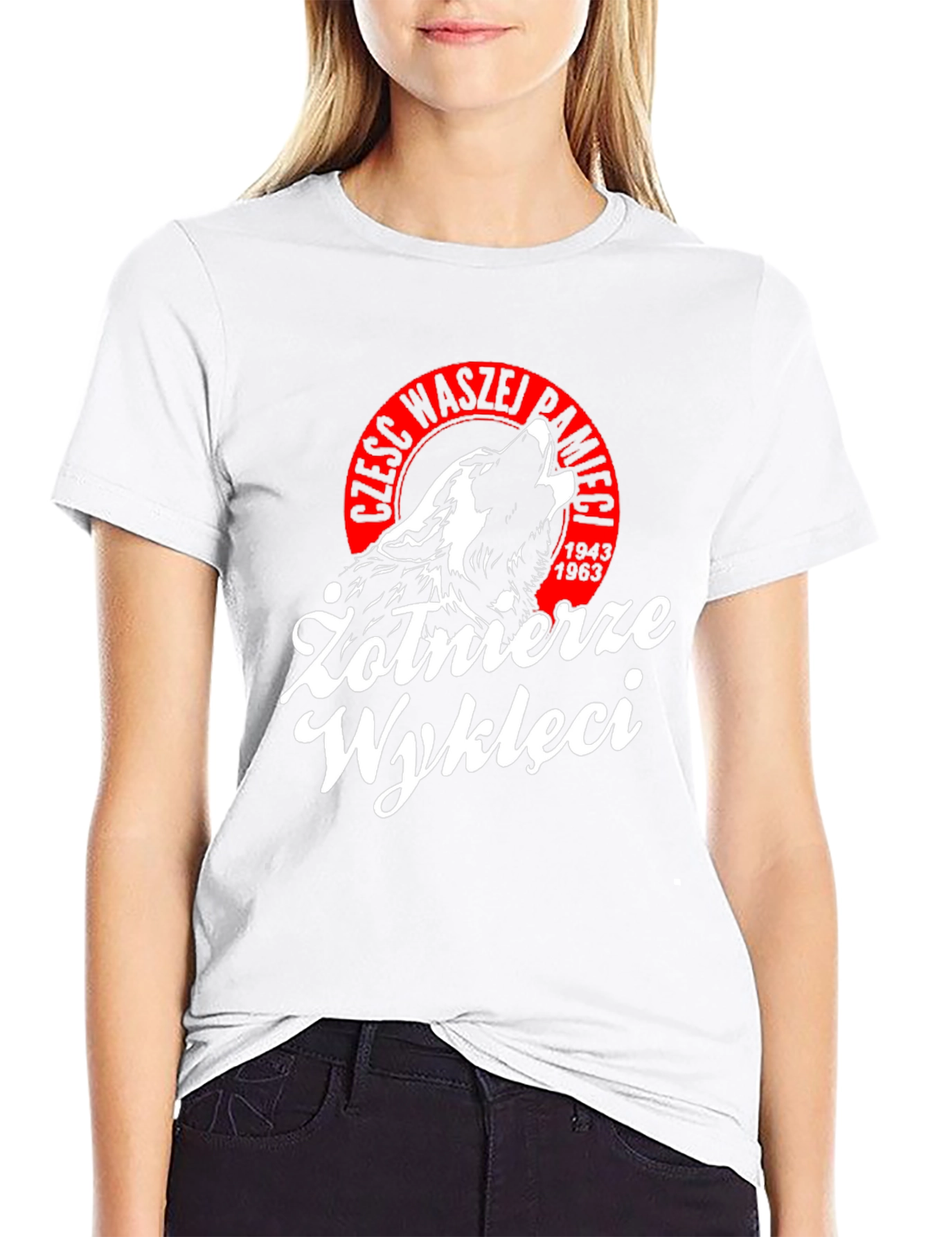 Żołnierze Wyklęci T-Shirt - Black Wolf Patriot Design