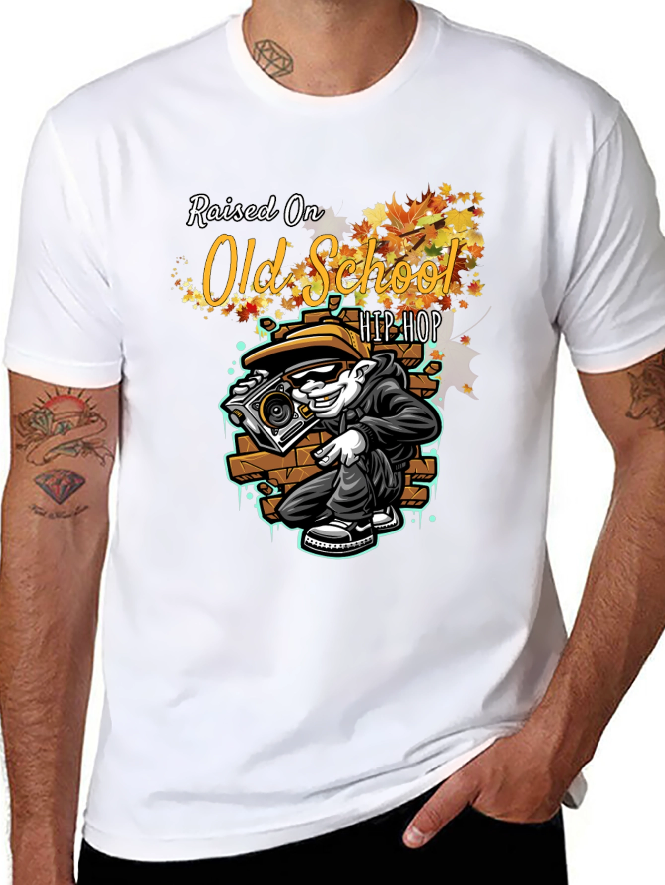 Old School Hip Hop Graphic T-Shirt