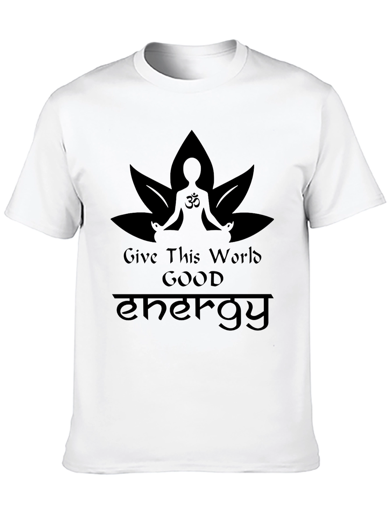 Good Energy Lotus Meditation T-Shirt - Black