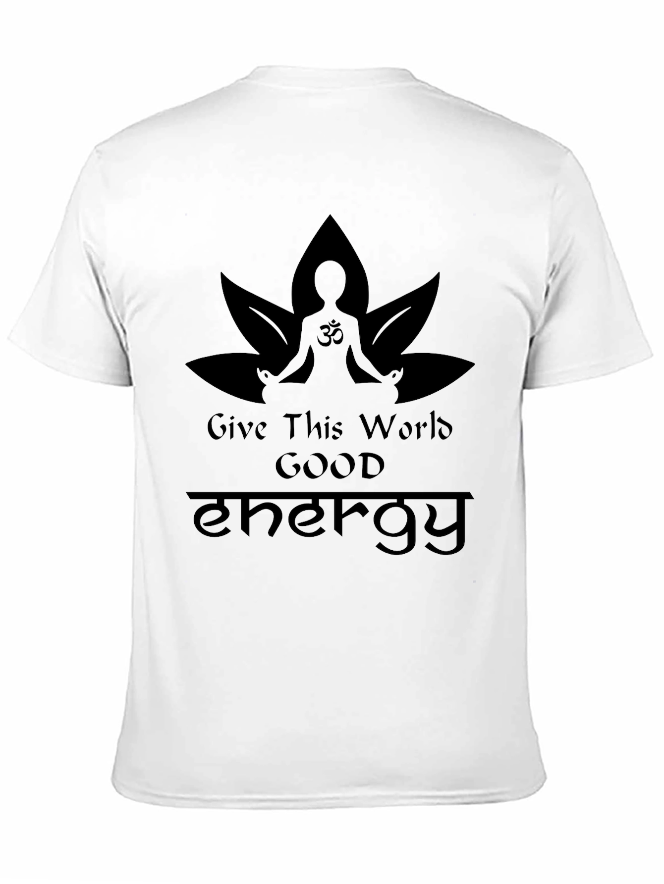 Good Energy Lotus Meditation T-Shirt - Black