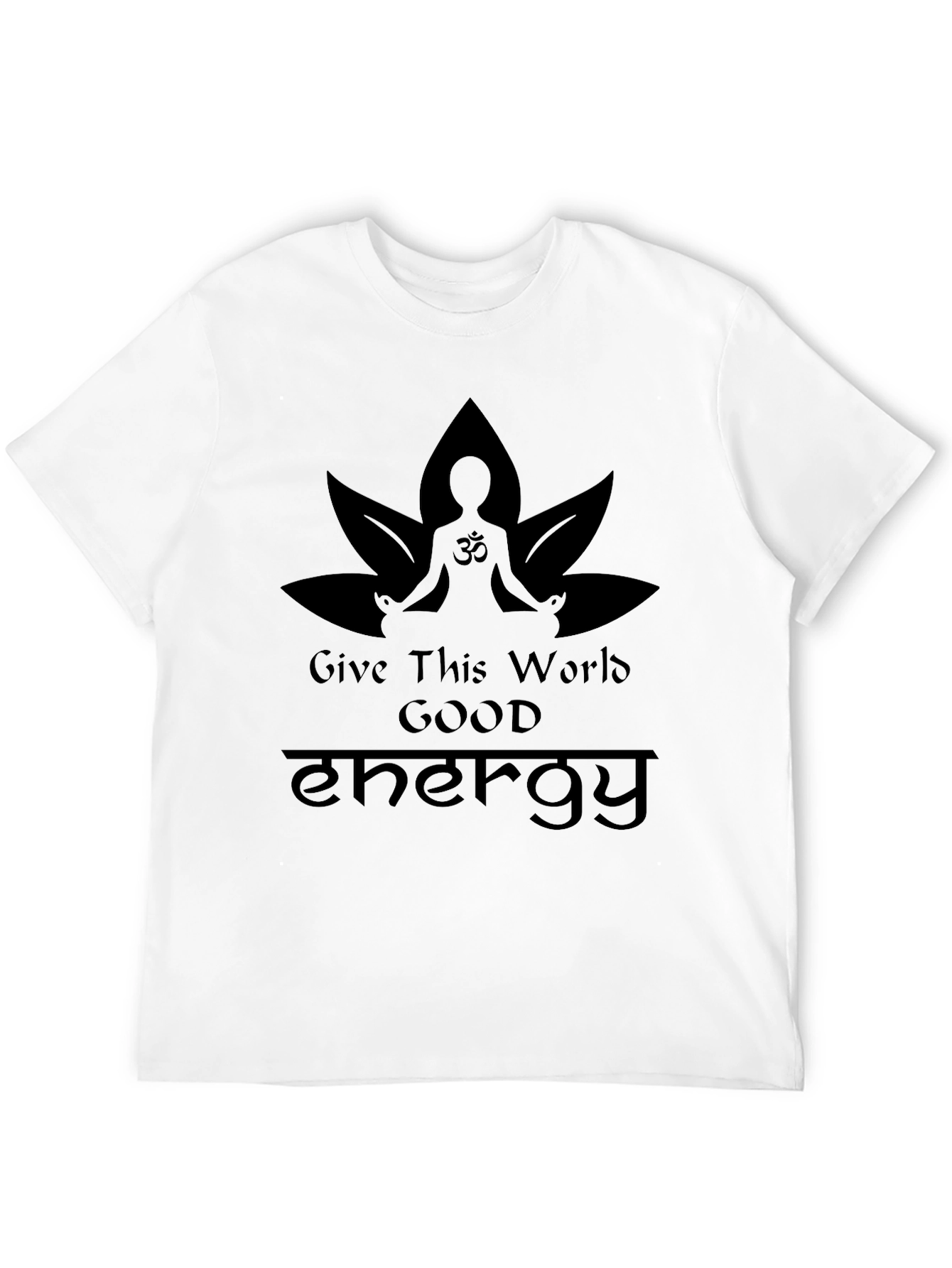 Good Energy Lotus Meditation T-Shirt - Black