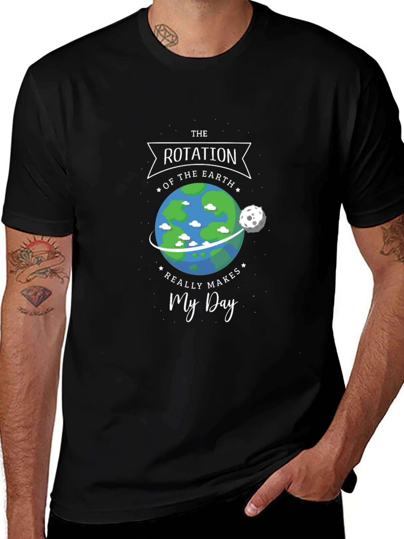 Earth Rotation Makes My Day Graphic Tee