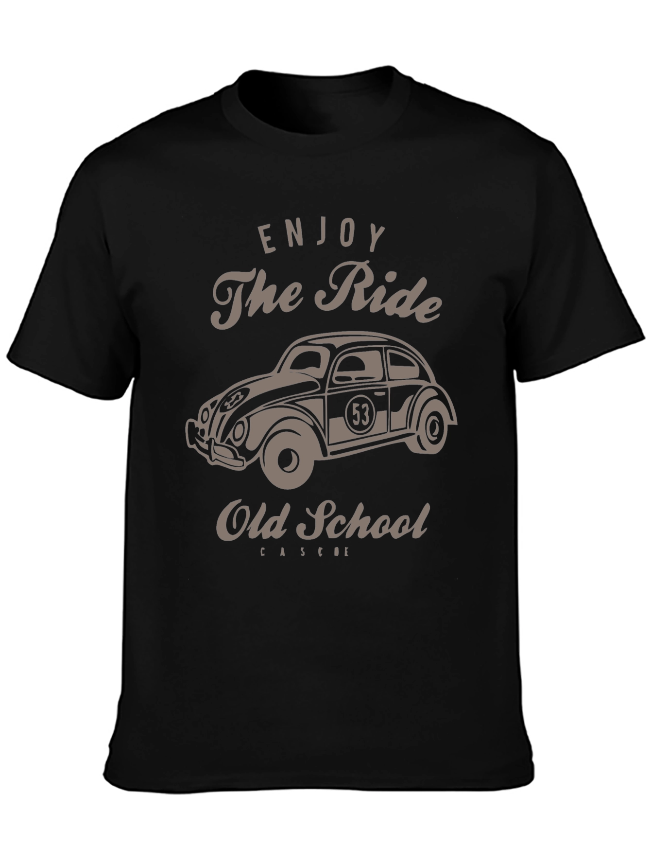 Enjoy The Ride Old School Car Graphic T-Shirt