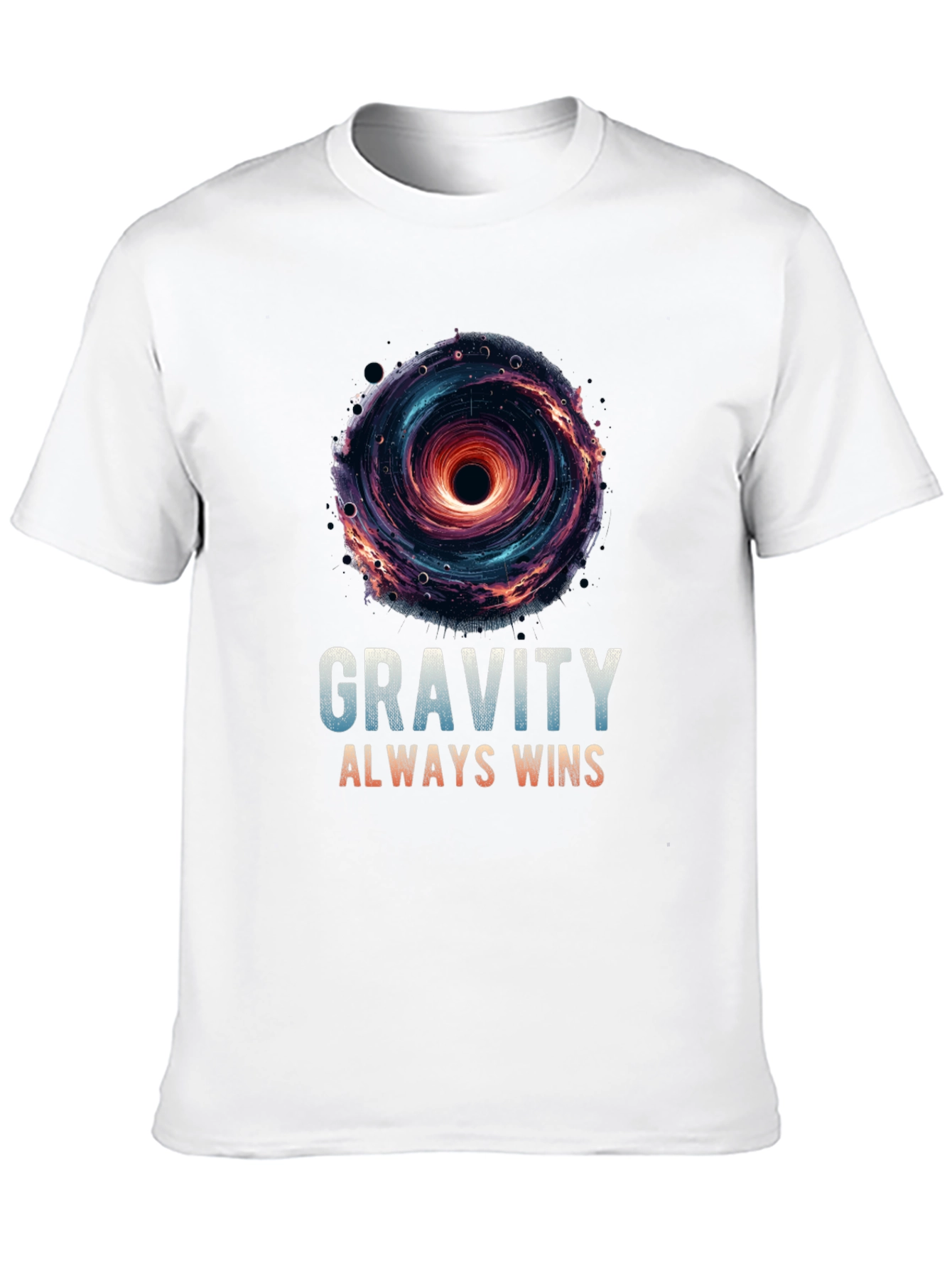 Gravity Always Wins Black Hole Graphic T-Shirt