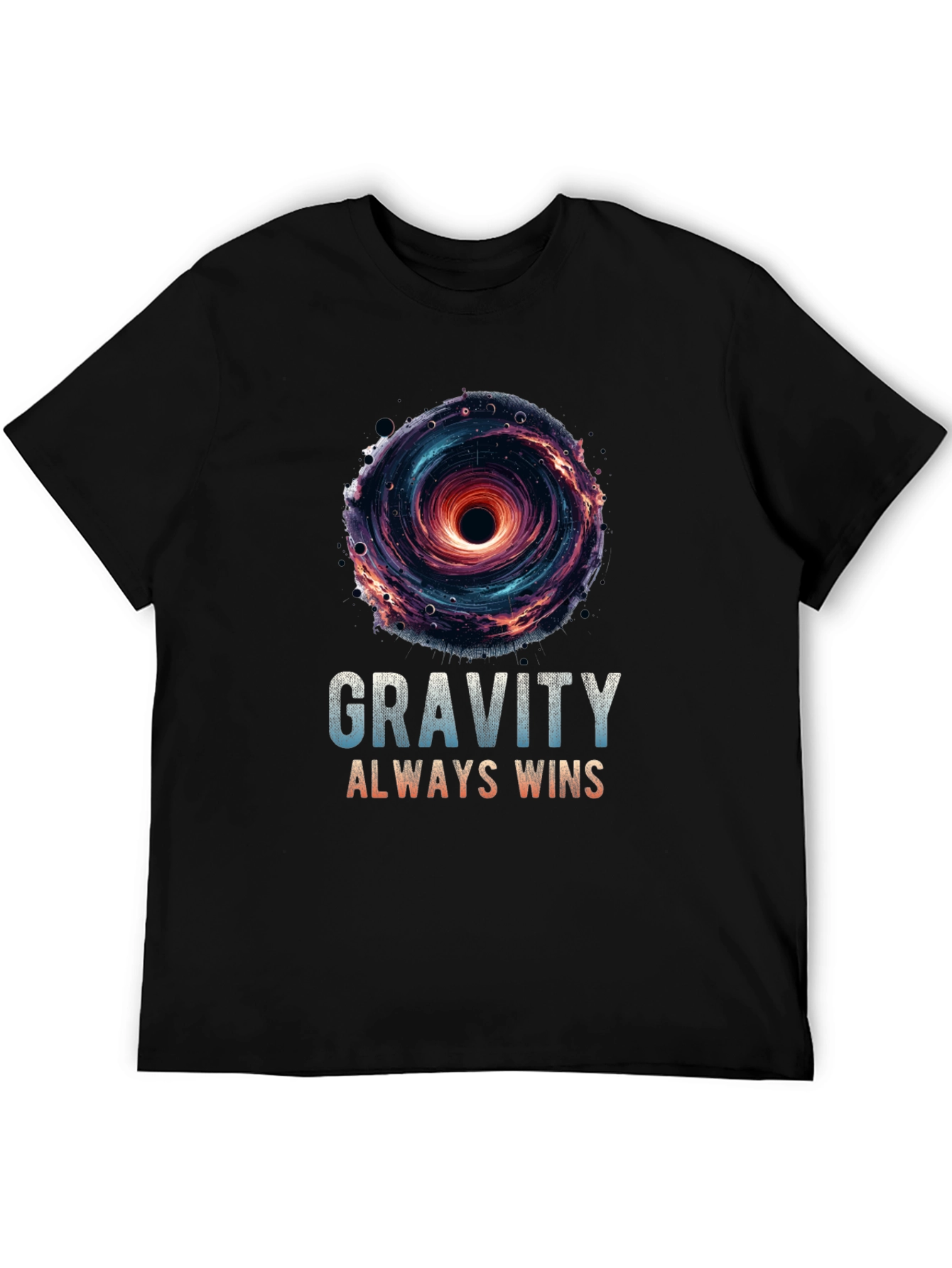 Gravity Always Wins Black Hole Graphic T-Shirt