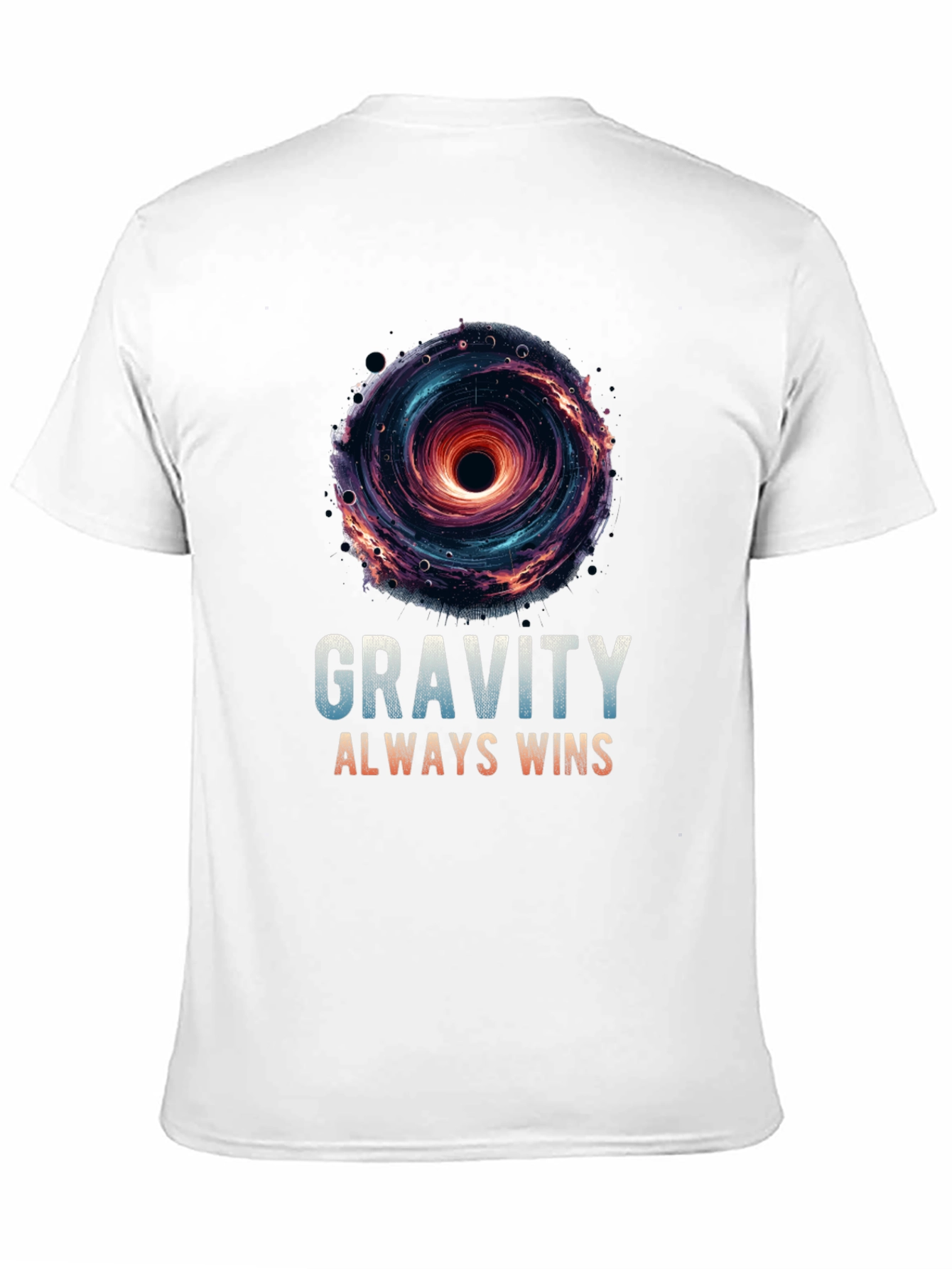 Gravity Always Wins Black Hole Graphic T-Shirt