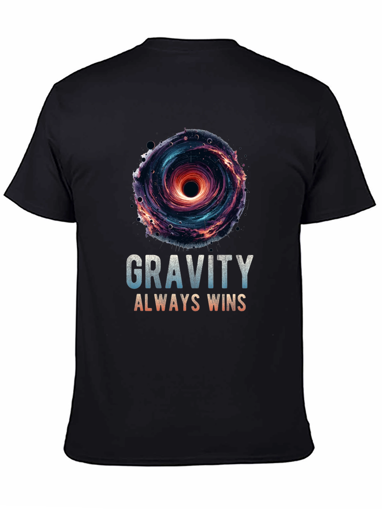 Gravity Always Wins Black Hole Graphic T-Shirt