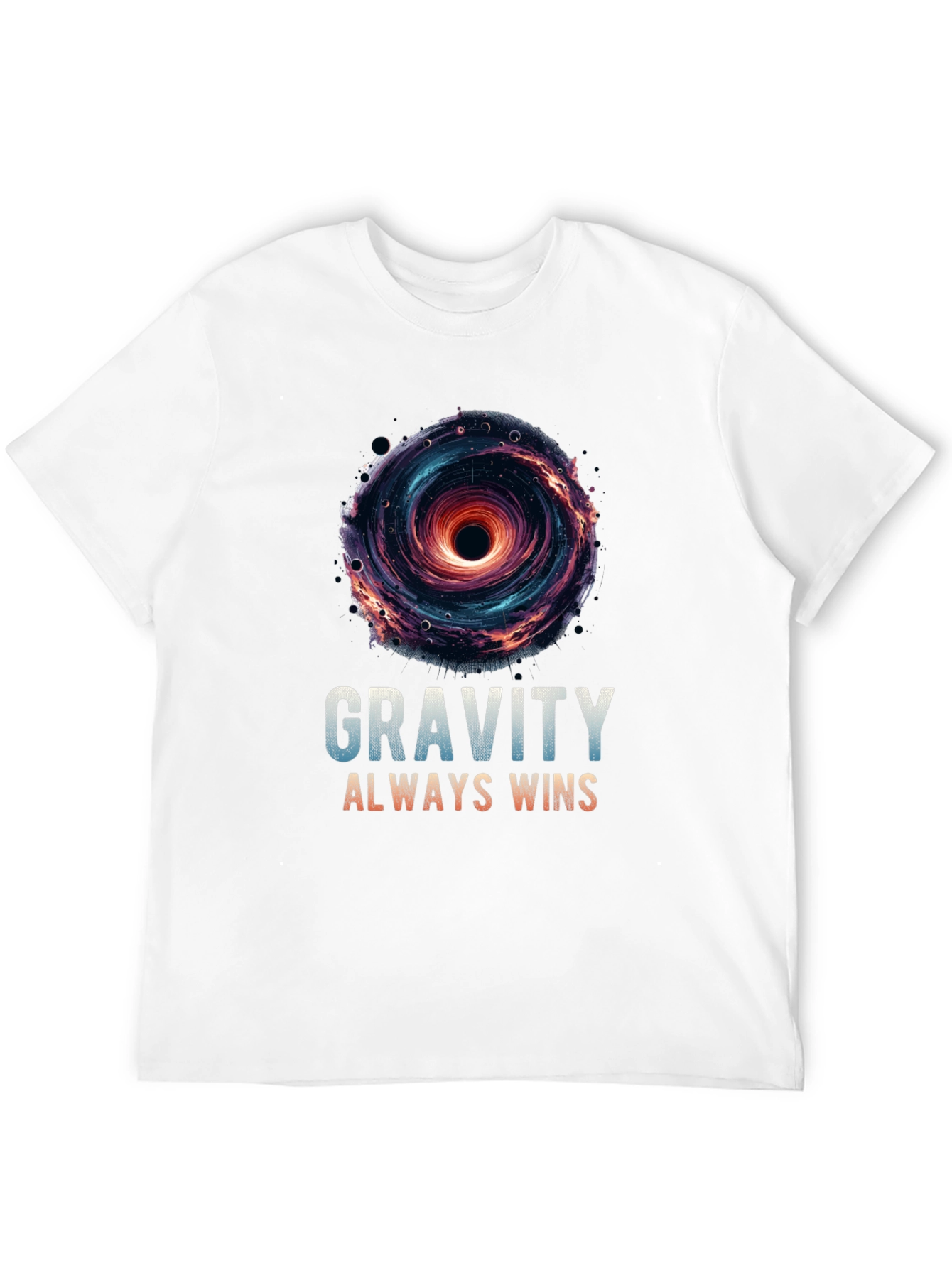 Gravity Always Wins Black Hole Graphic T-Shirt